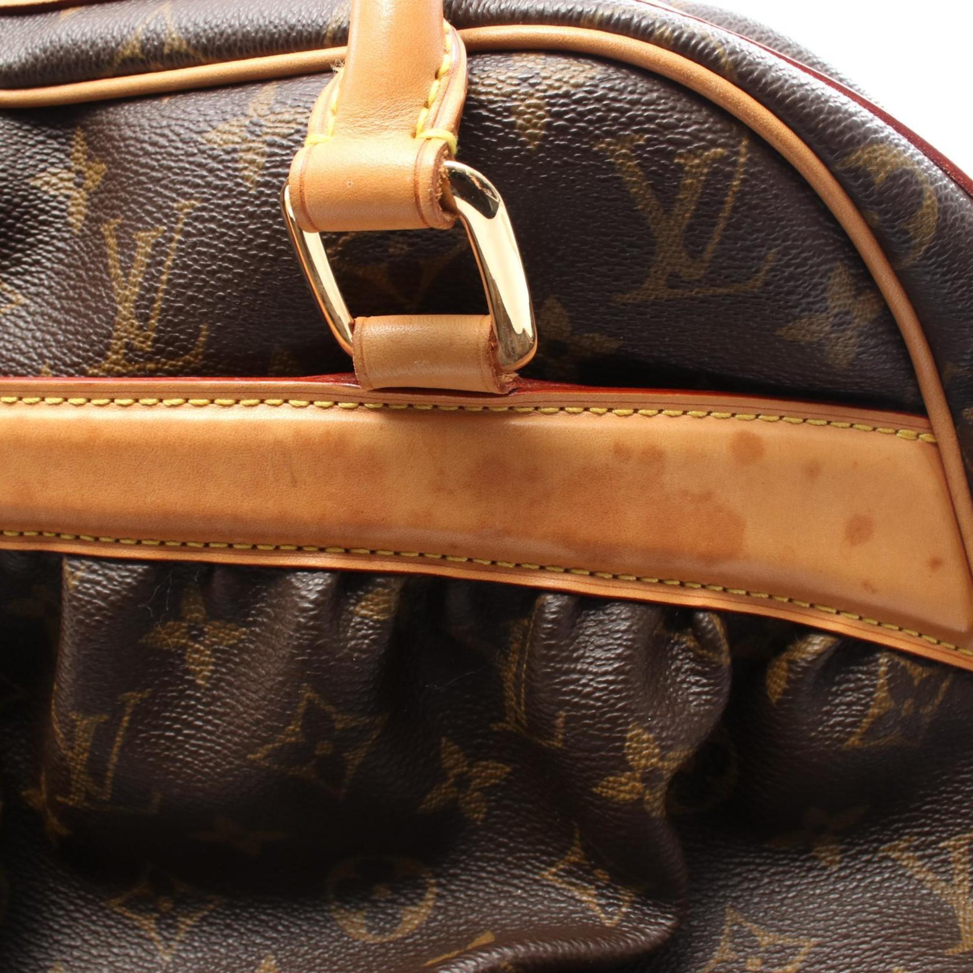 Louis Vuitton Brown Coated Canvas Leather Handbag (Pre-Owned)
