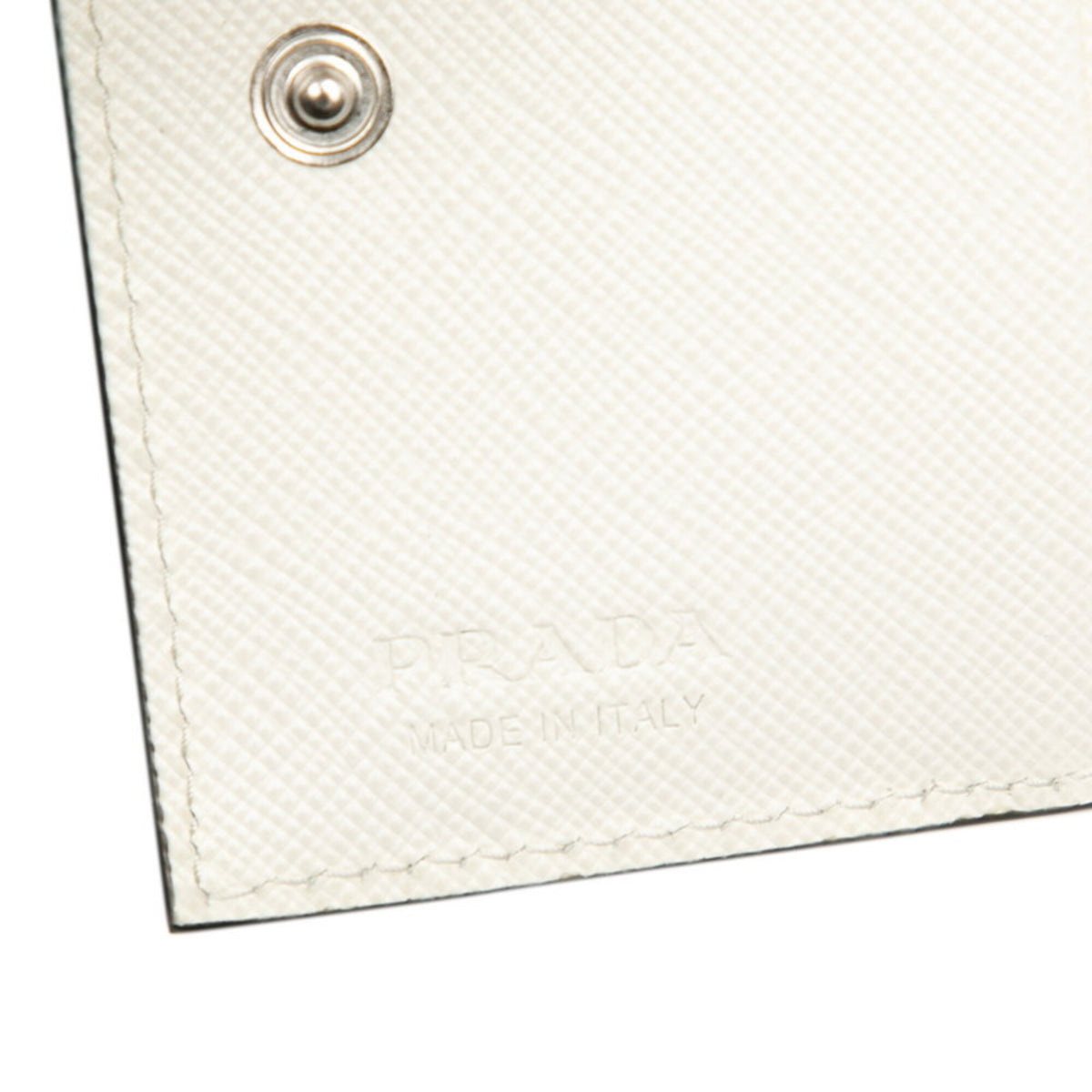 Prada White Leather Wallet (Bi-Fold) (Pre-Owned)