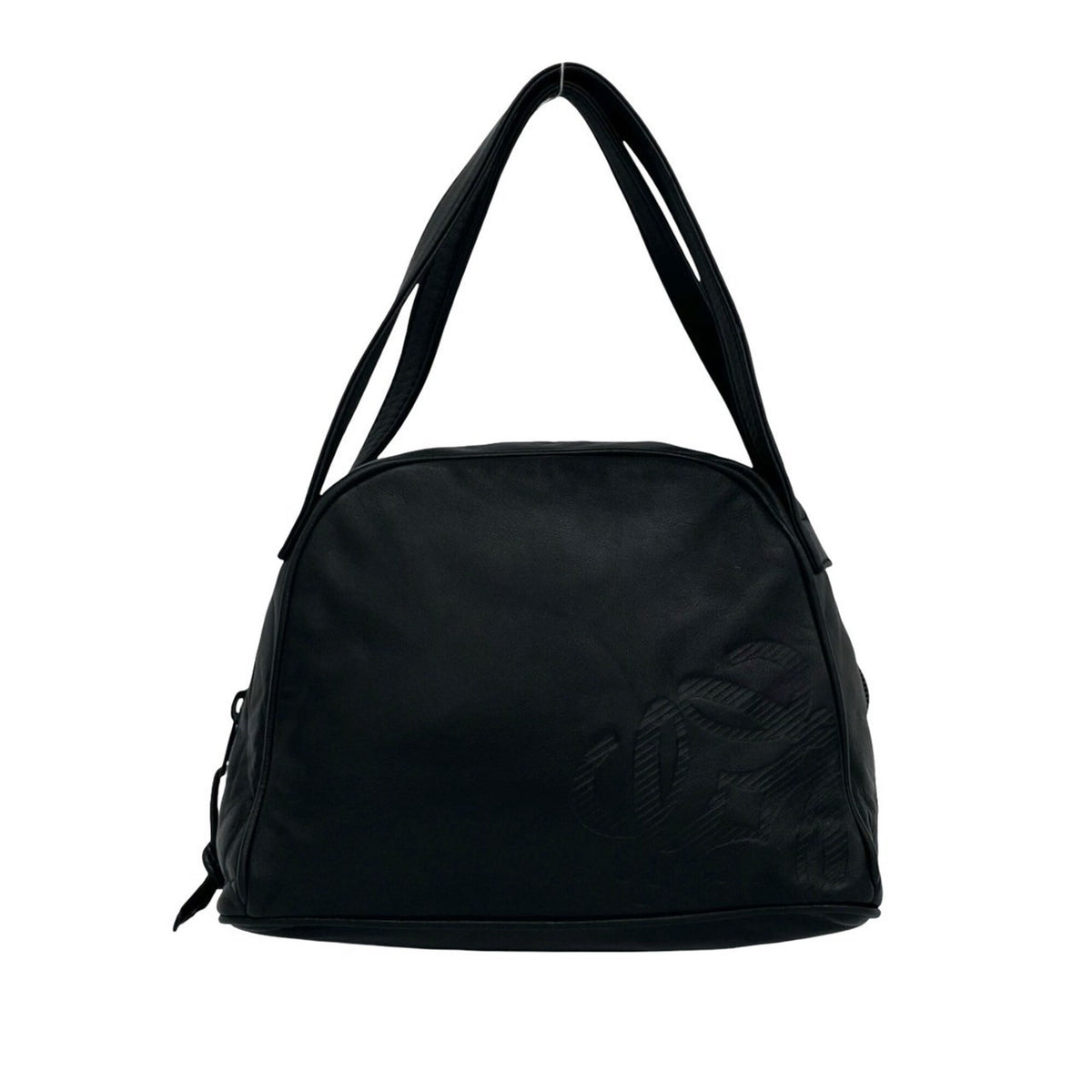 Loewe Black Leather Boston Bag Handbag (Pre-Owned)