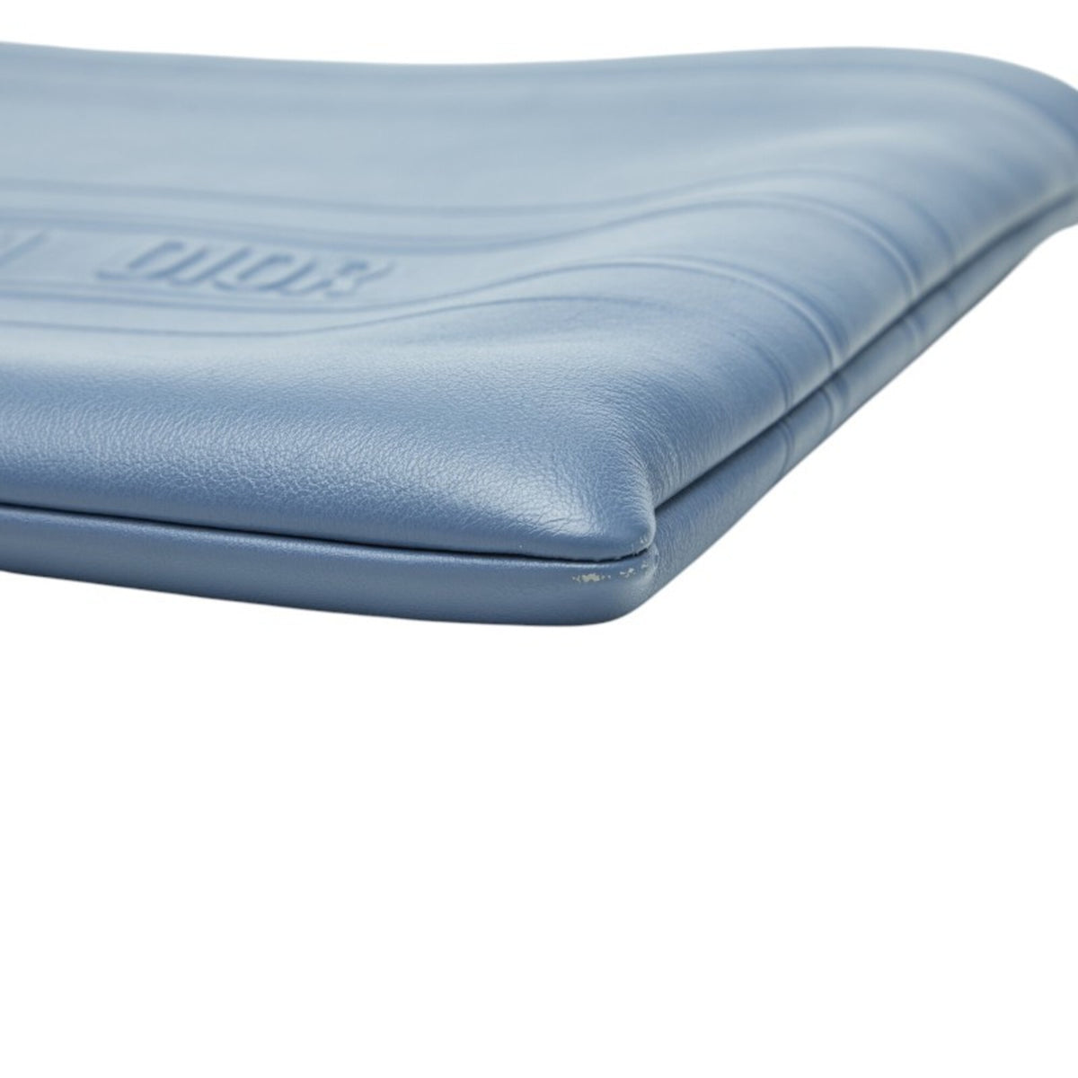 Christian Dior Blue Leather Clutch Bag (Pre-Owned)