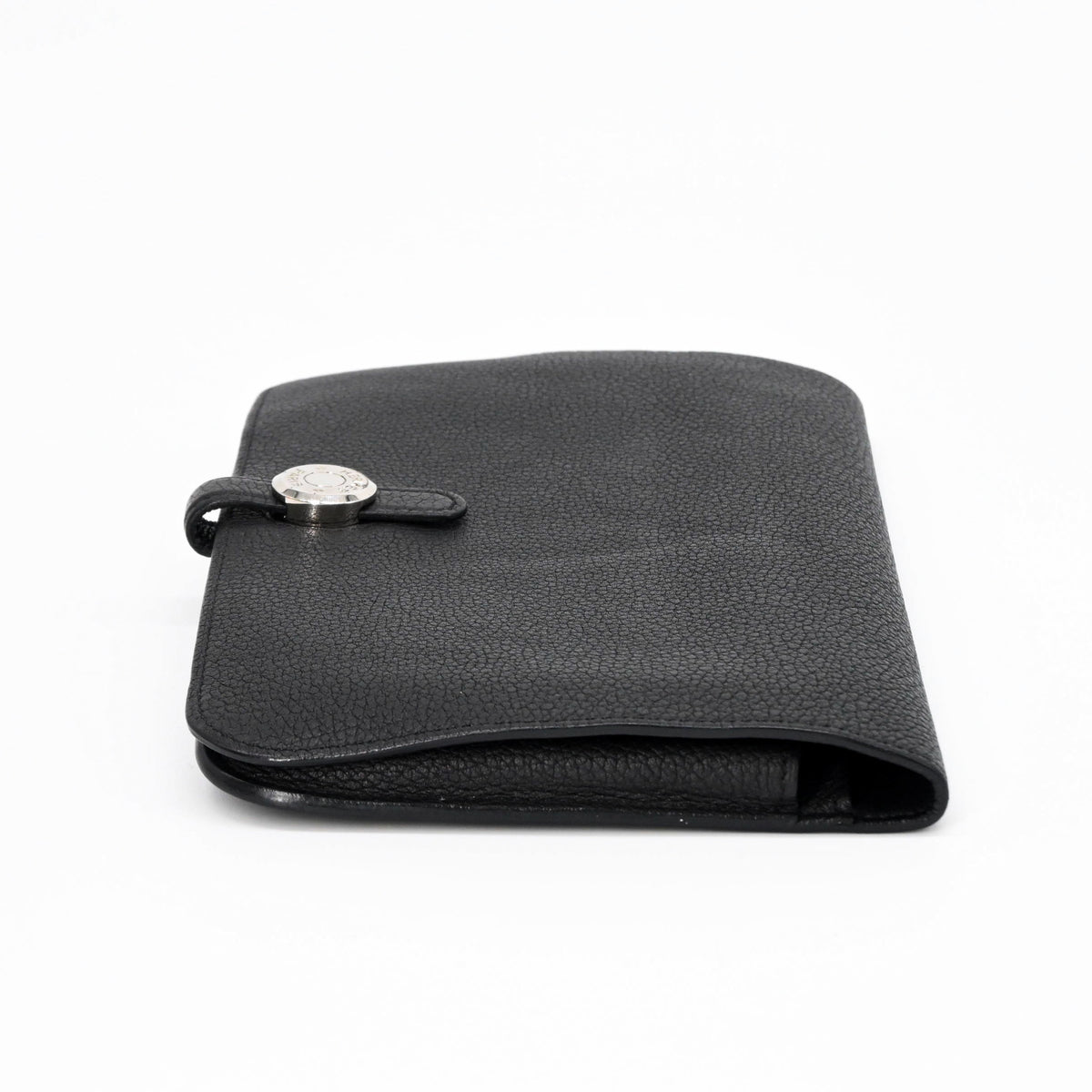 Hermes Black Evercalf Leather Wallet (Bi-Fold) (Pre-Owned)
