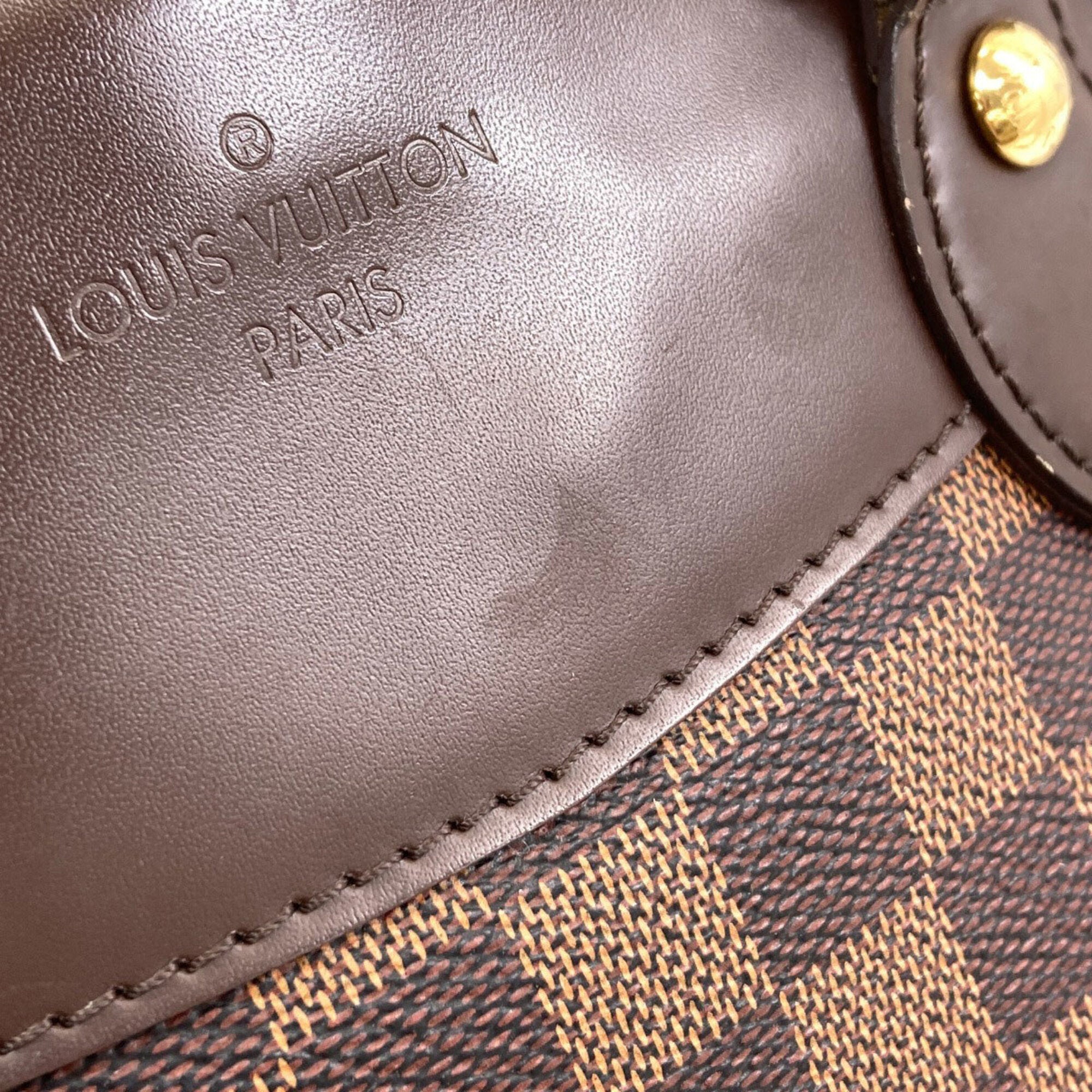 Louis Vuitton Damier Damier Canvas Ebene Damier Canvas Handbag (Pre-Owned)
