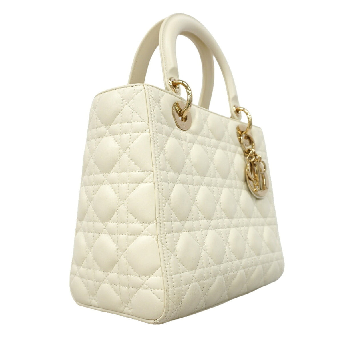 Christian Dior White Leather Handbag (Pre-Owned)