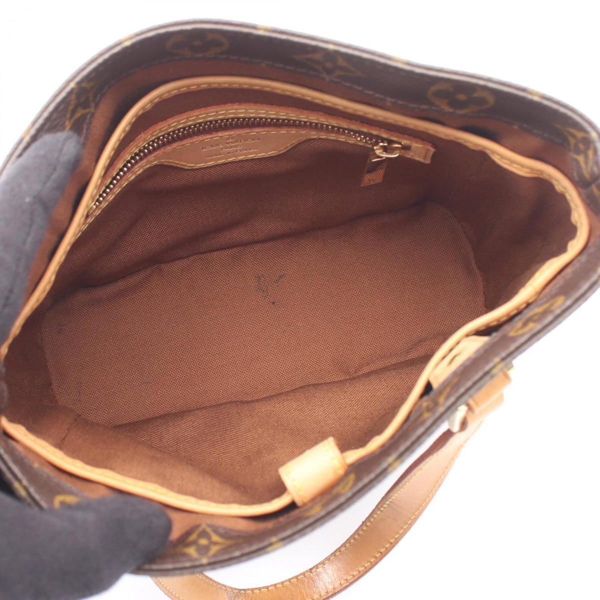 Louis Vuitton Brown Coated Canvas Leather Handbag (Pre-Owned)