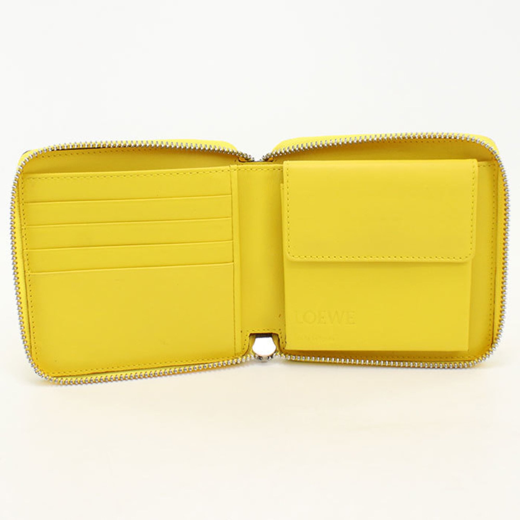 Loewe Yellow Leather Wallet (Bi-Fold) (Pre-Owned)