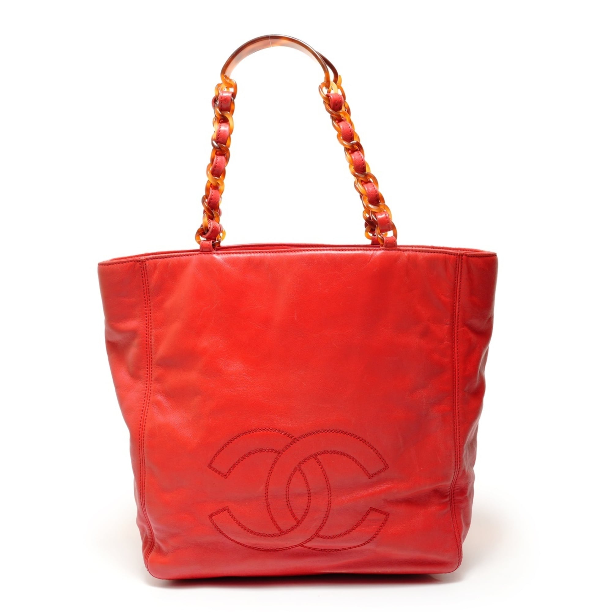 Chanel Red Color Tote Bag (Pre-Owned)