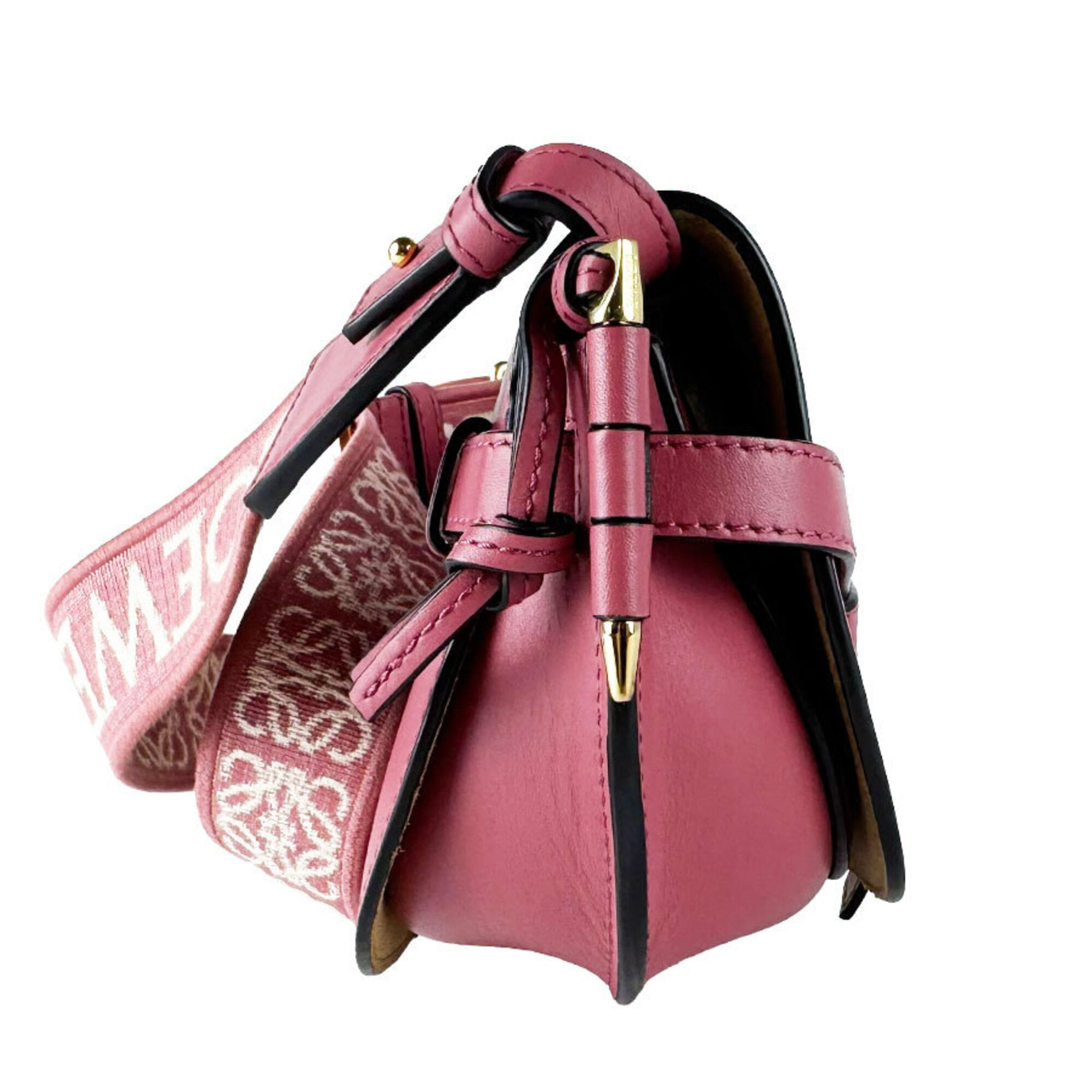 Loewe Pink Leather Shoulder Bag (Pre-Owned)