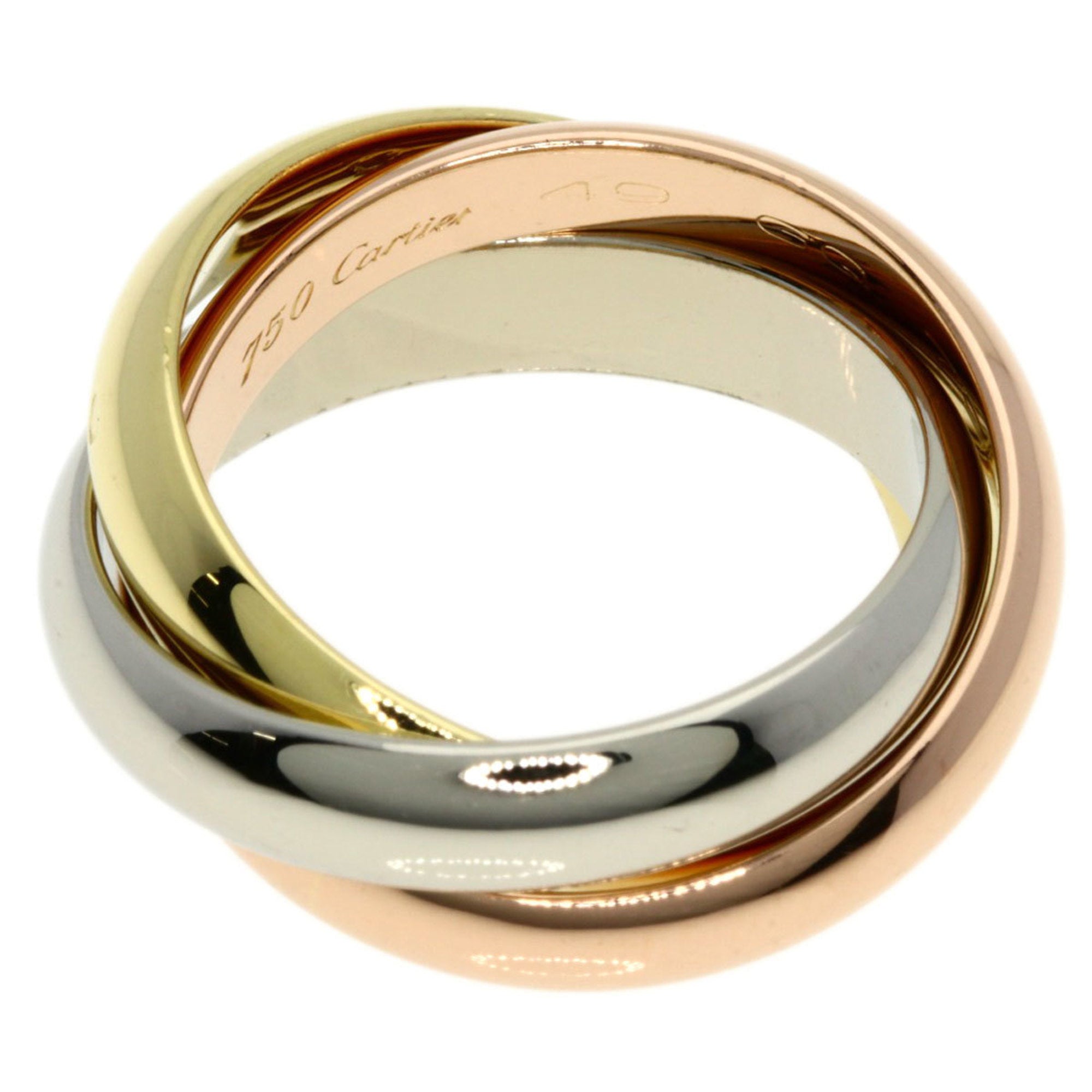 Cartier Pink Gold (18K) White Gold (18K) Yellow Gold (18K) Band Ring (Pre-Owned)