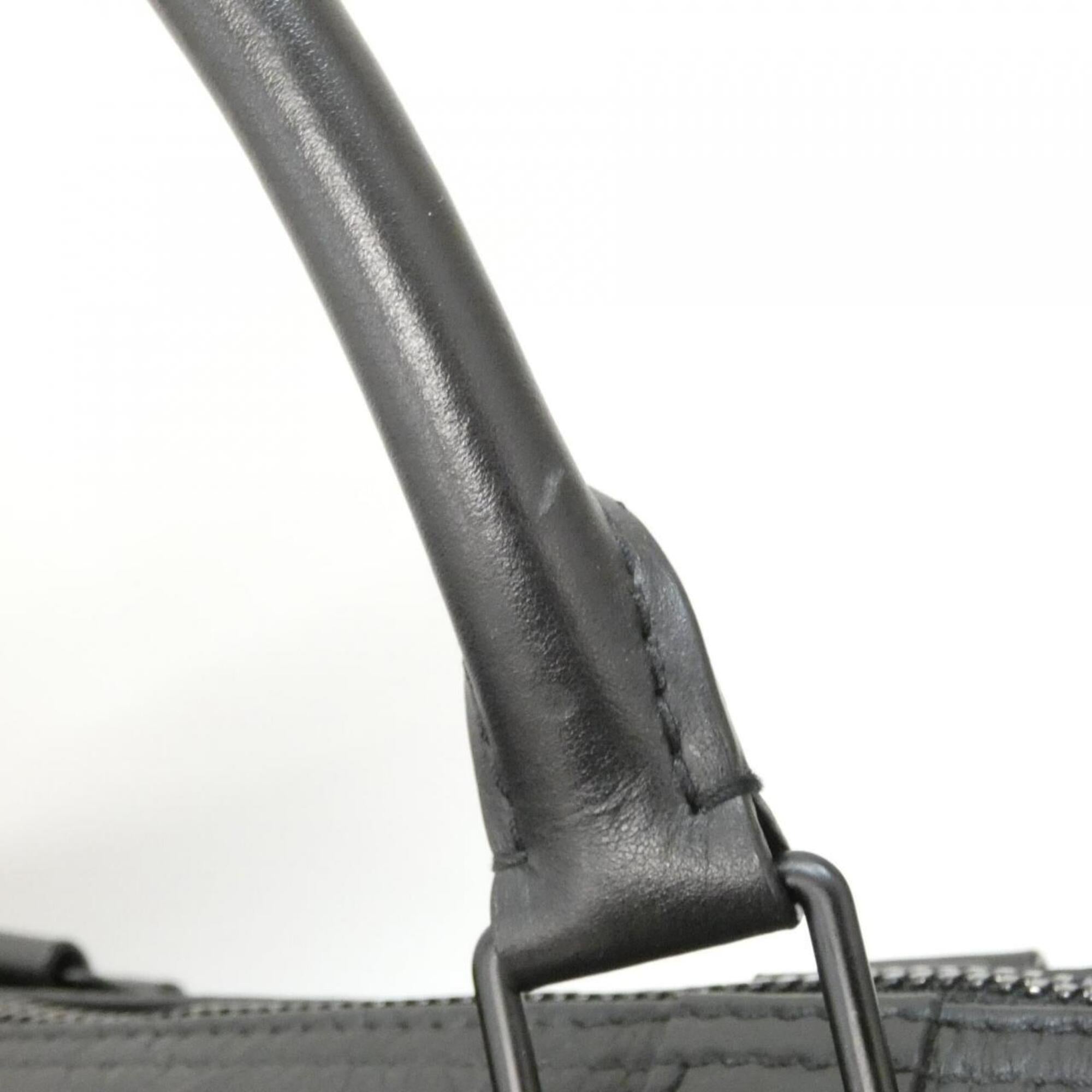 Louis Vuitton Black Leather Boston Bag (Pre-Owned)