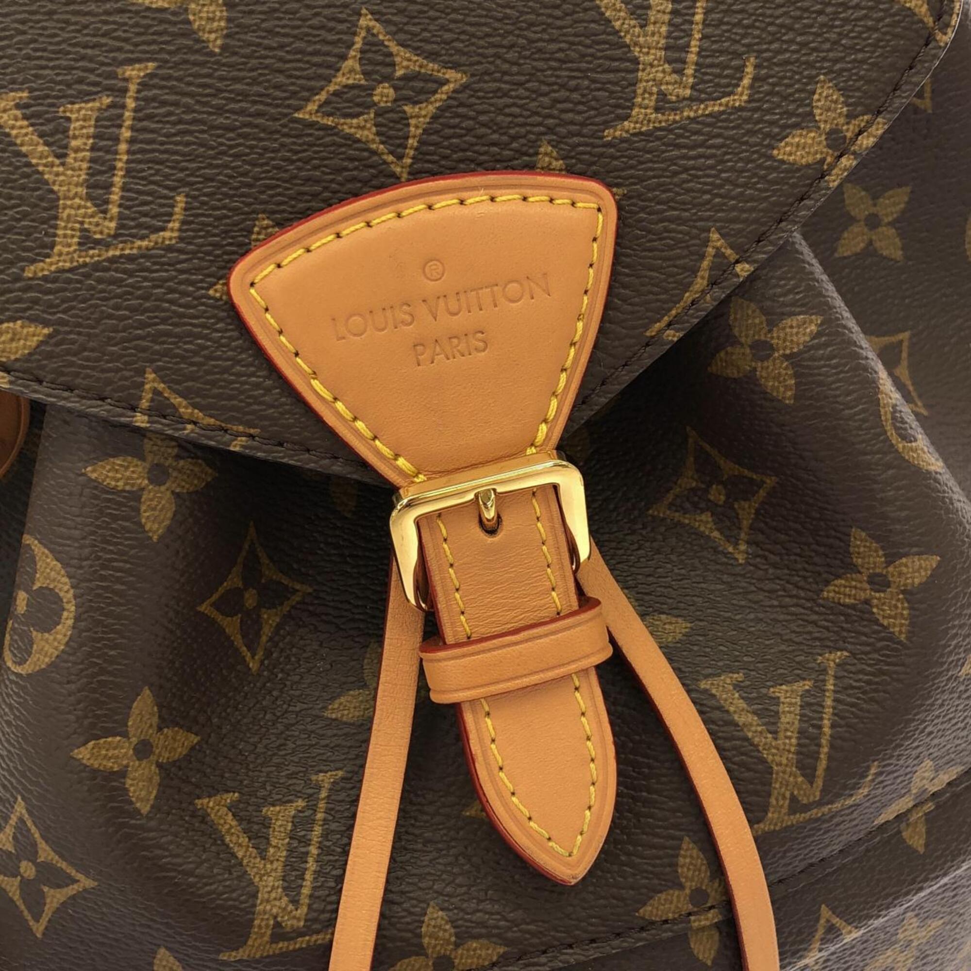 Louis Vuitton Marron Coated Canvas Backpack (Pre-Owned)