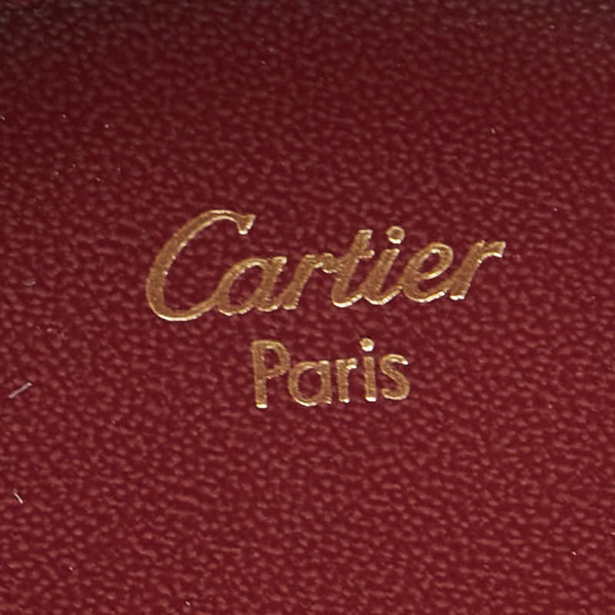 Cartier Wine Red Leather Coin Purse/Coin Case (Pre-Owned)