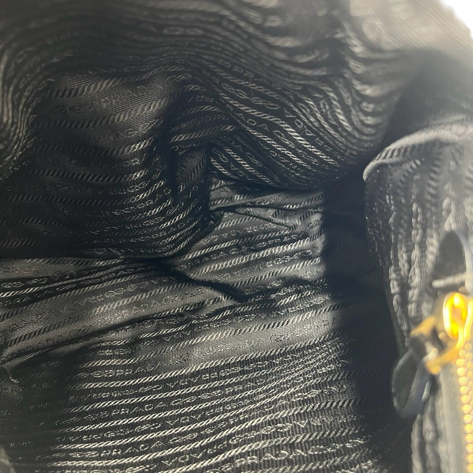 Prada Black Nylon Handbag Shoulder Bag (Pre-Owned)