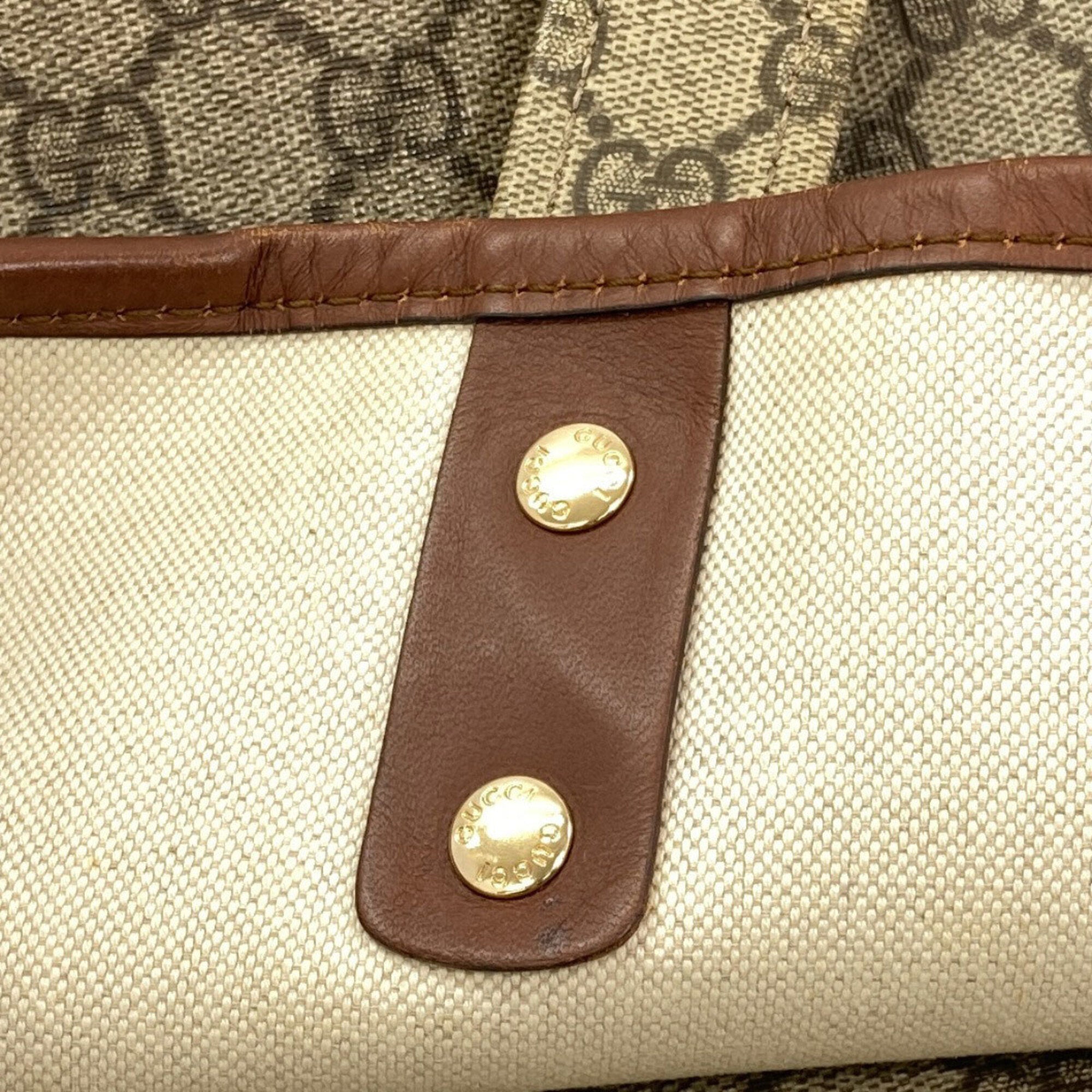Gucci Brown Pvc Tote Bag (Pre-Owned)