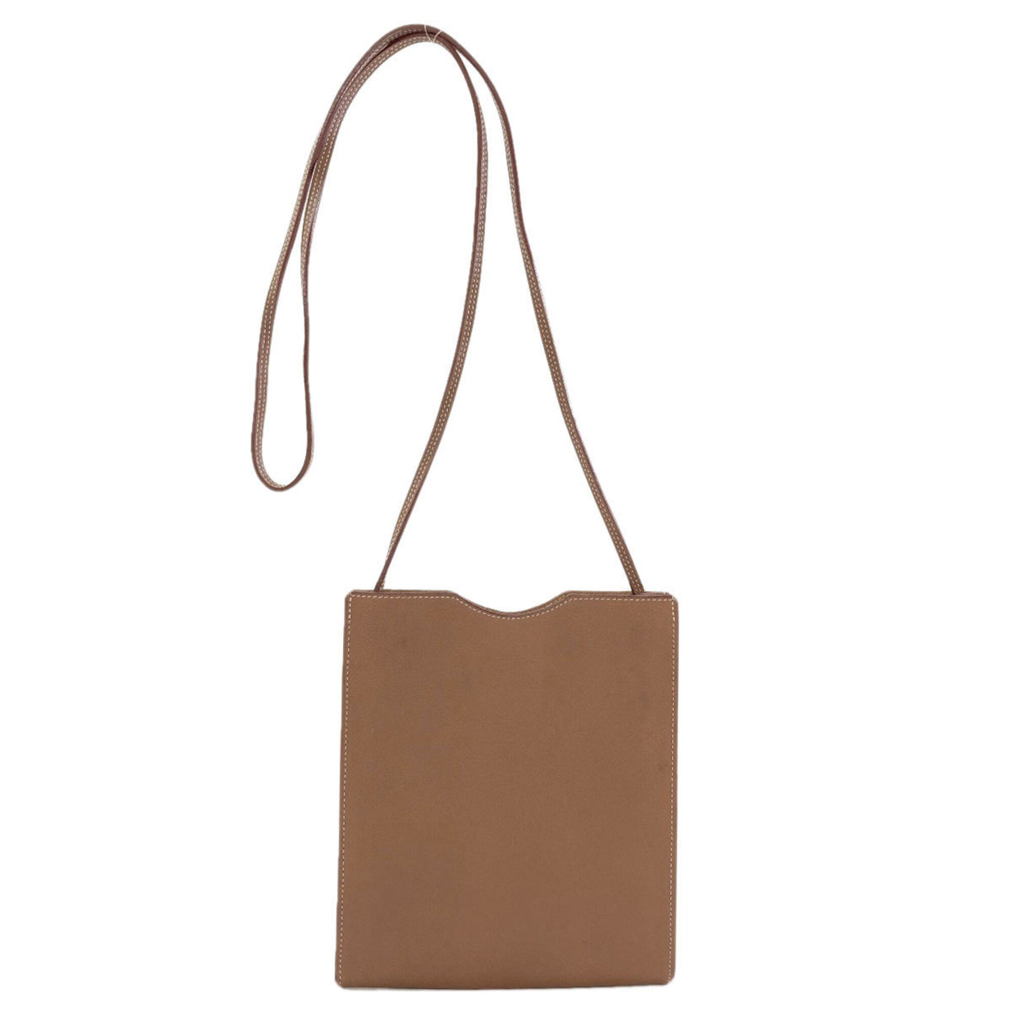 Hermes Brown Swift Leather Shoulder Bag (Pre-Owned)