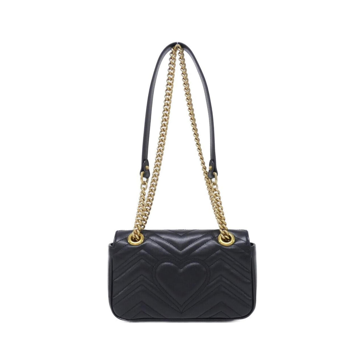 Gucci Black Quilting Leather Shoulder Bag (Pre-Owned)