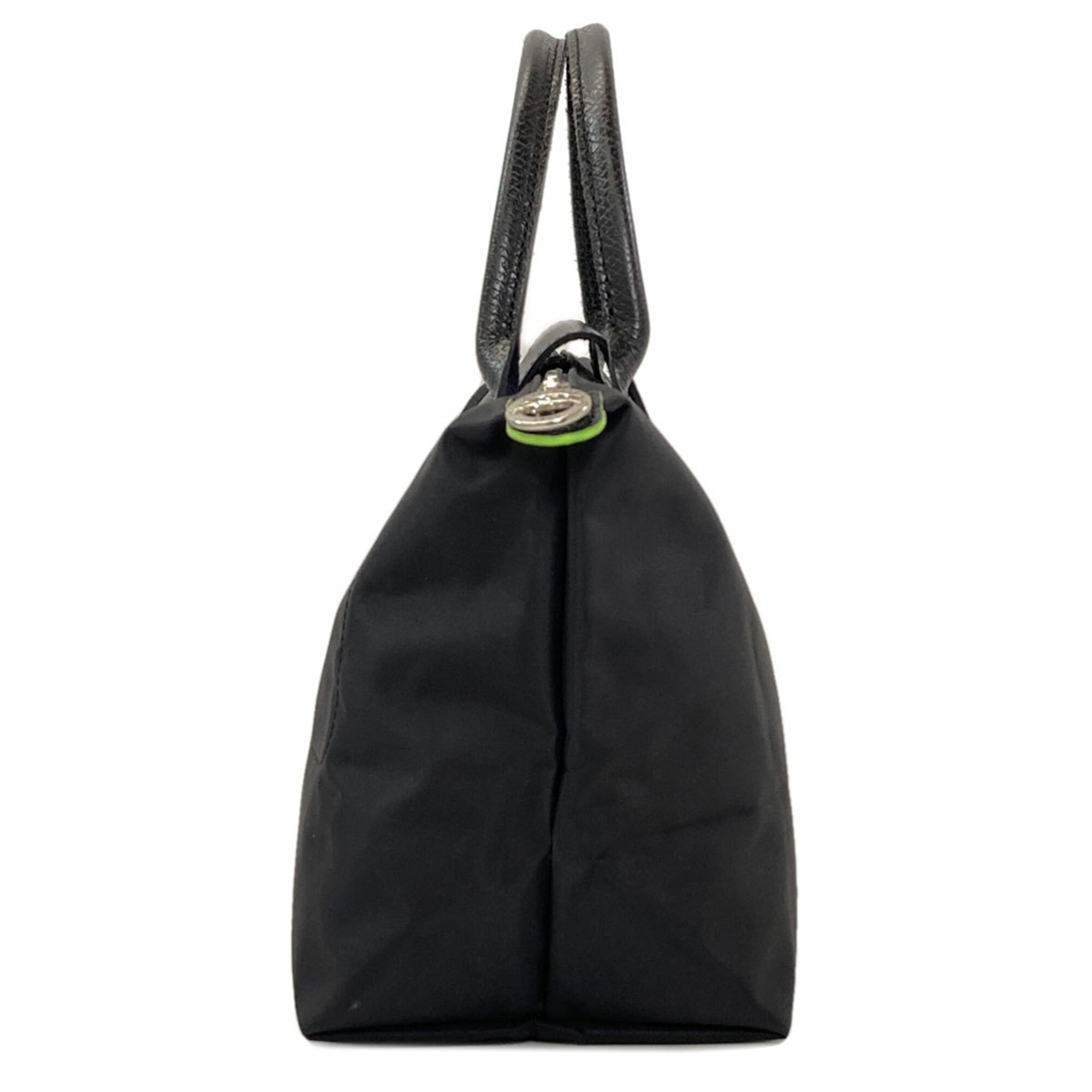 Longchamp Le Pliage Black Nylon Handbag (Pre-Owned)