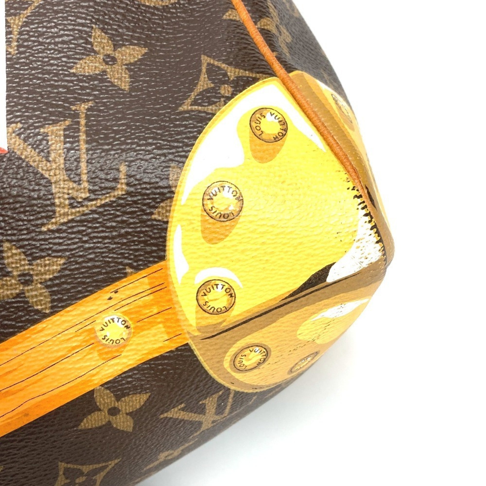 Louis Vuitton Monogram Brown Pink Monogram Boston Bag Shoulder Bag (Pre-Owned)