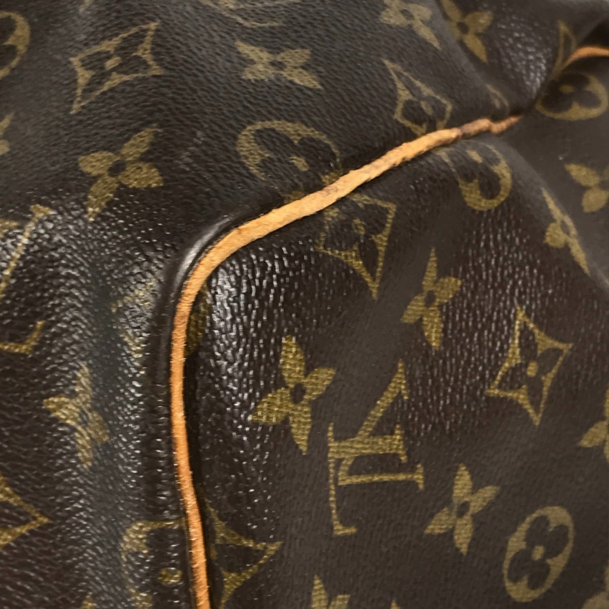 Louis Vuitton Brown Monogram Boston Bag Handbag Shoulder Bag (Pre-Owned)