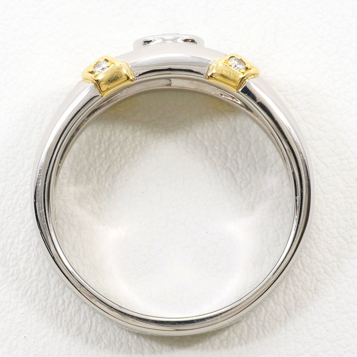 Unbranded Platinum Yellow Gold Yellow Gold (18K) Platinum 900 Band Ring (Pre-Owned)