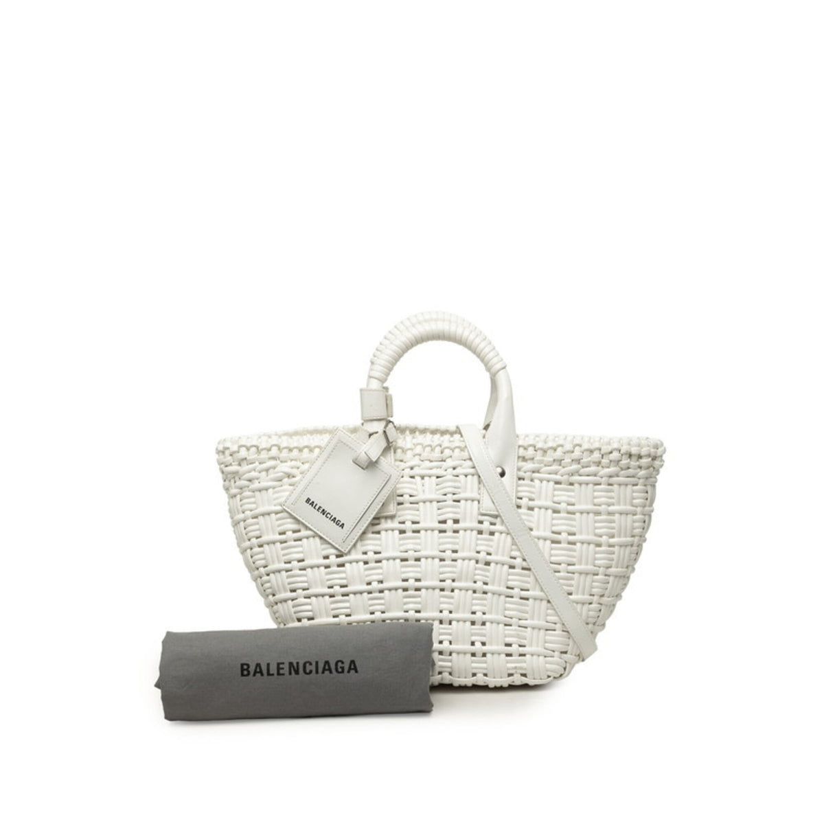 Balenciaga White Leather Handbag Shoulder Bag (Pre-Owned)