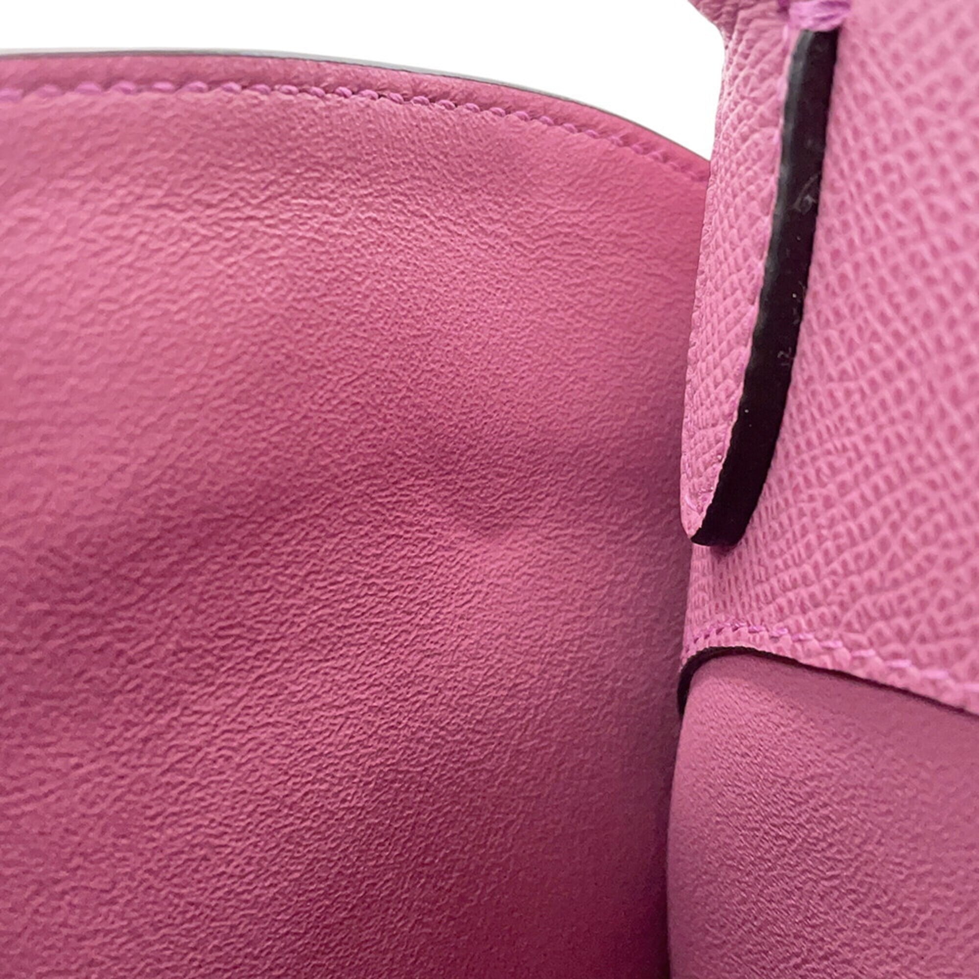 Salvatore Ferragamo Pink Yellow Leather Handbag (Pre-Owned)