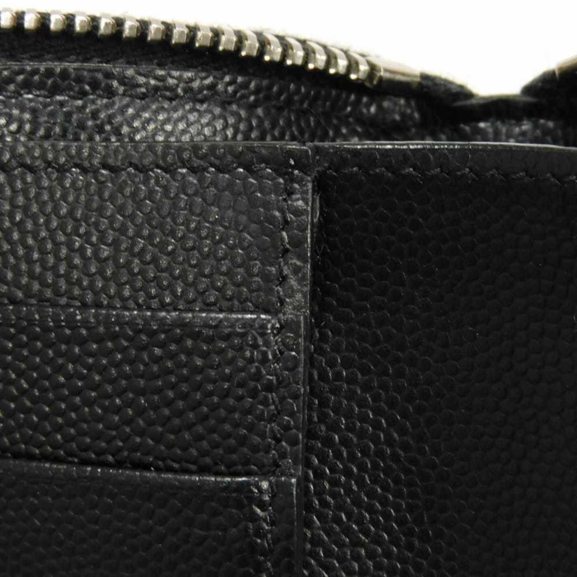 Yves Saint Laurent Black Leather Wallet (Bi-Fold) (Pre-Owned)