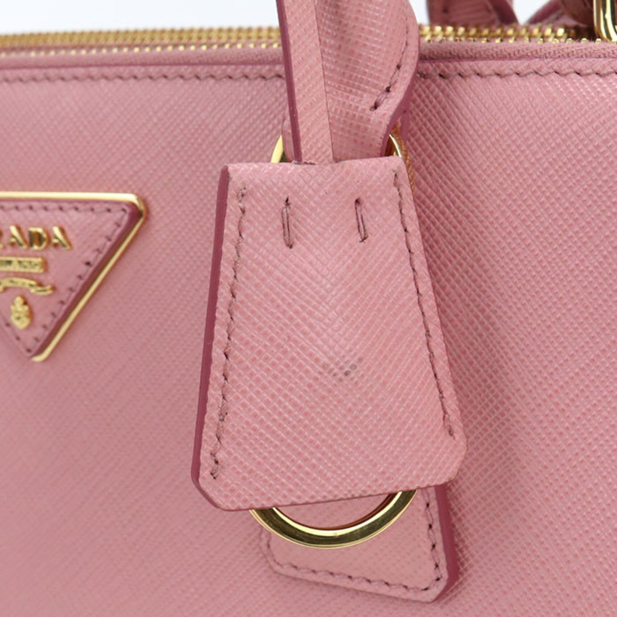 Prada Pink Leather Tote Bag (Pre-Owned)