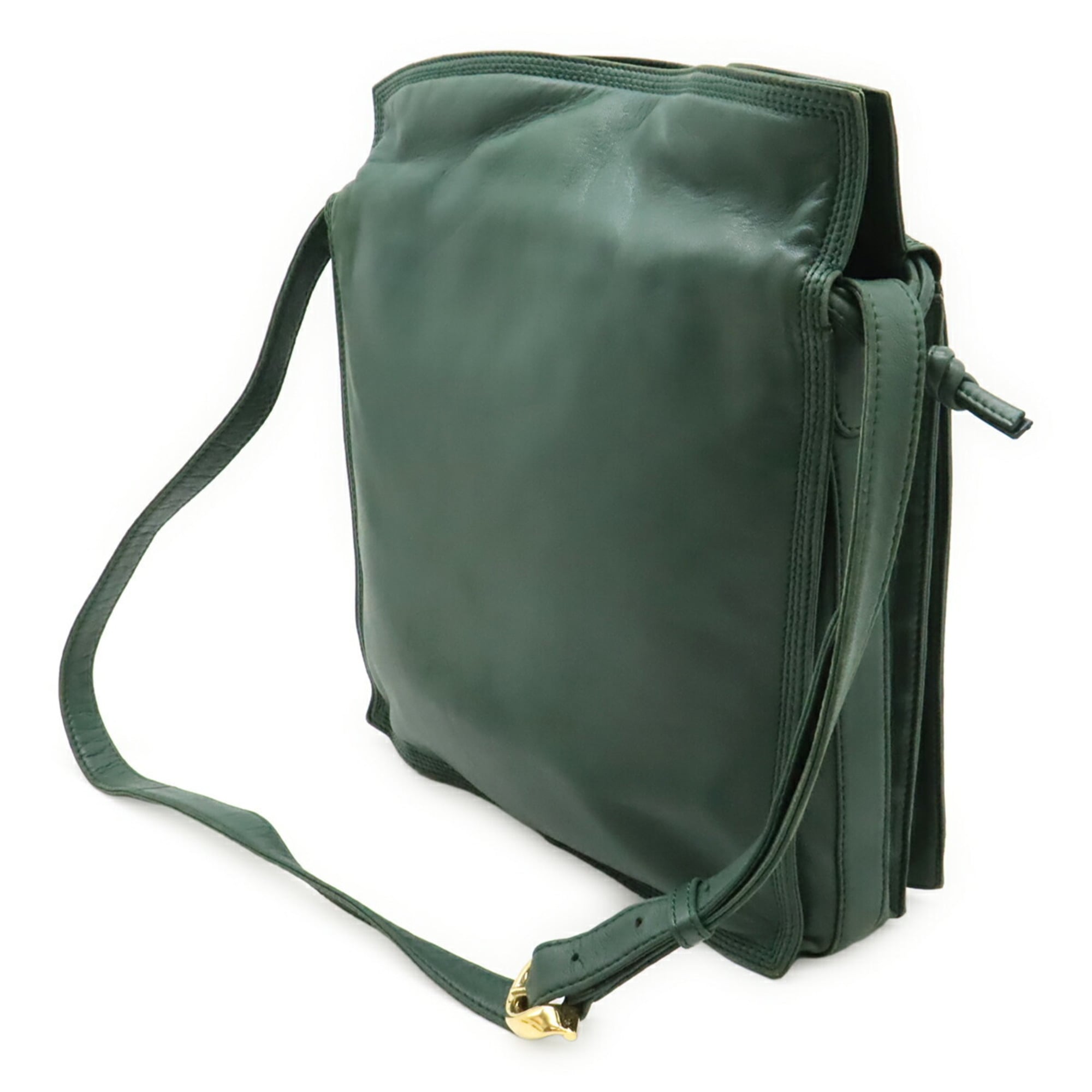 Loewe Green Leather Shoulder Bag (Pre-Owned)