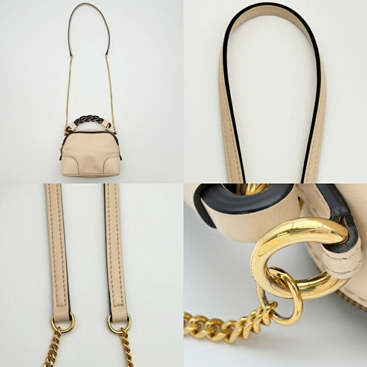 Chloé Beige Leather Shoulder Bag (Pre-Owned)