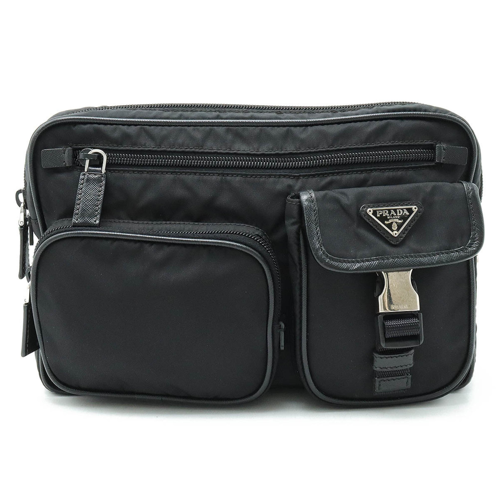 Prada Nero Nylon Fanny Pack Shoulder Bag (Pre-Owned)