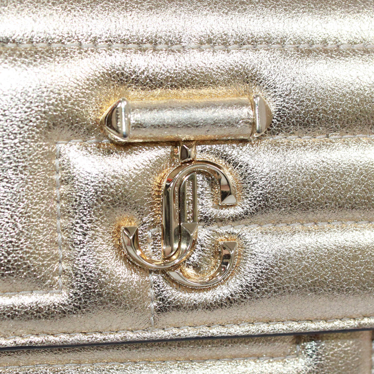 Jimmy Choo Gold Leather Shoulder Bag (Pre-Owned)