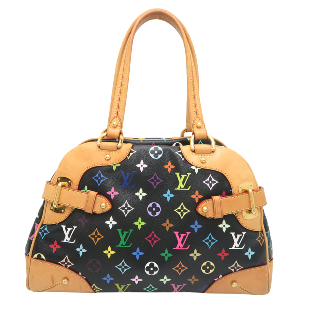 Louis Vuitton Black Monogram Multicolore Handbag (Pre-Owned)