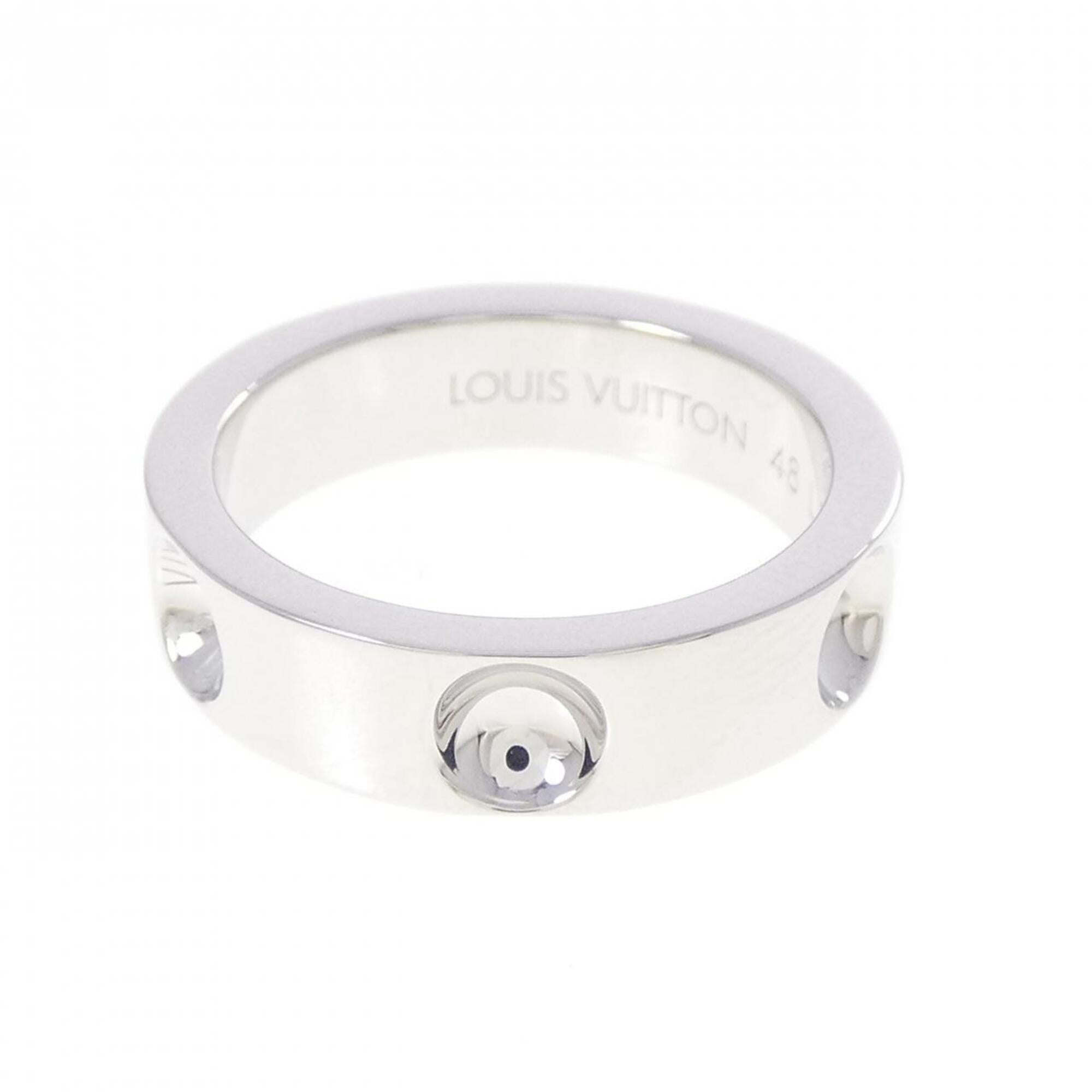 Louis Vuitton White Gold (18K) Band Ring (Pre-Owned)