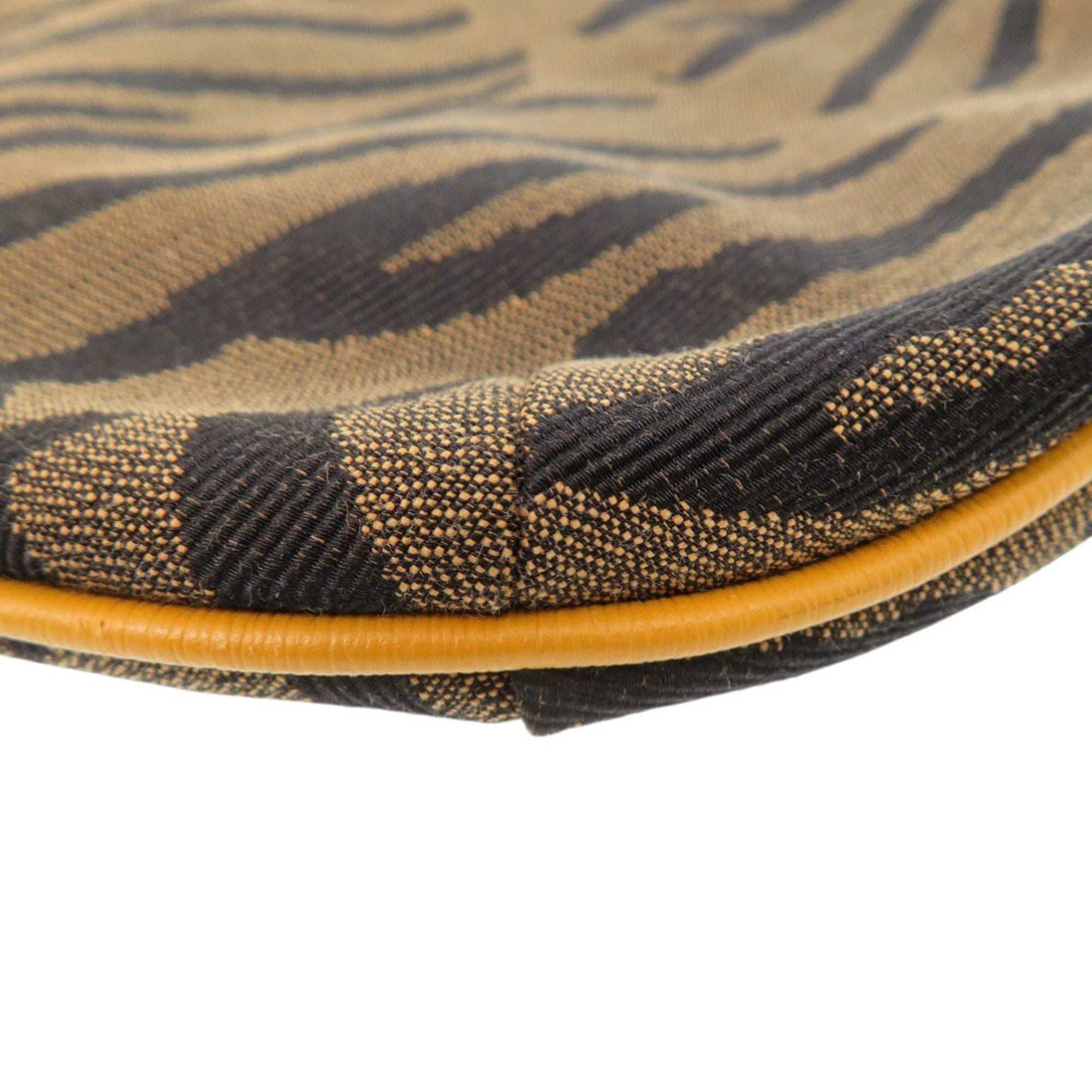 Fendi Brown Canvas Shoulder Bag (Pre-Owned)