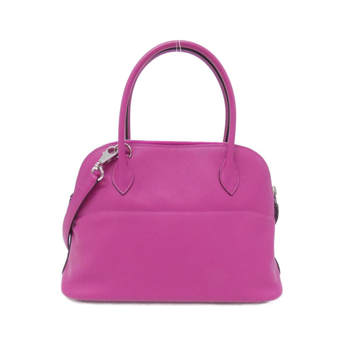 Hermes Bolide Rose Purple Swift Leather Handbag (Pre-Owned)