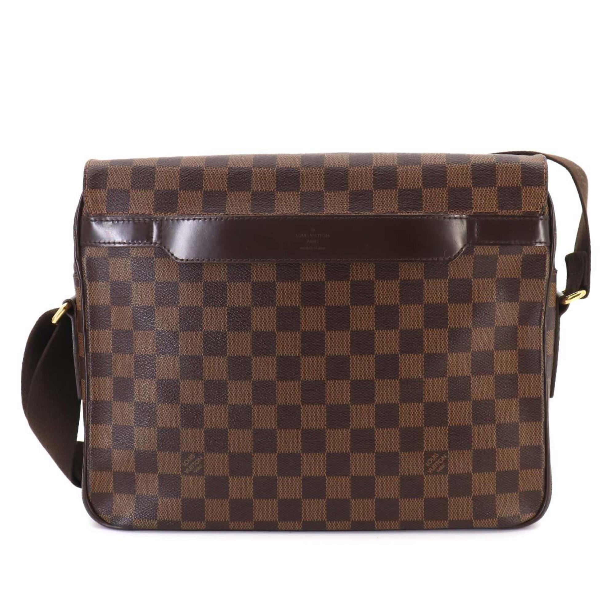Louis Vuitton Brown Ebene Damier Canvas Handbag Shoulder Bag (Pre-Owned)