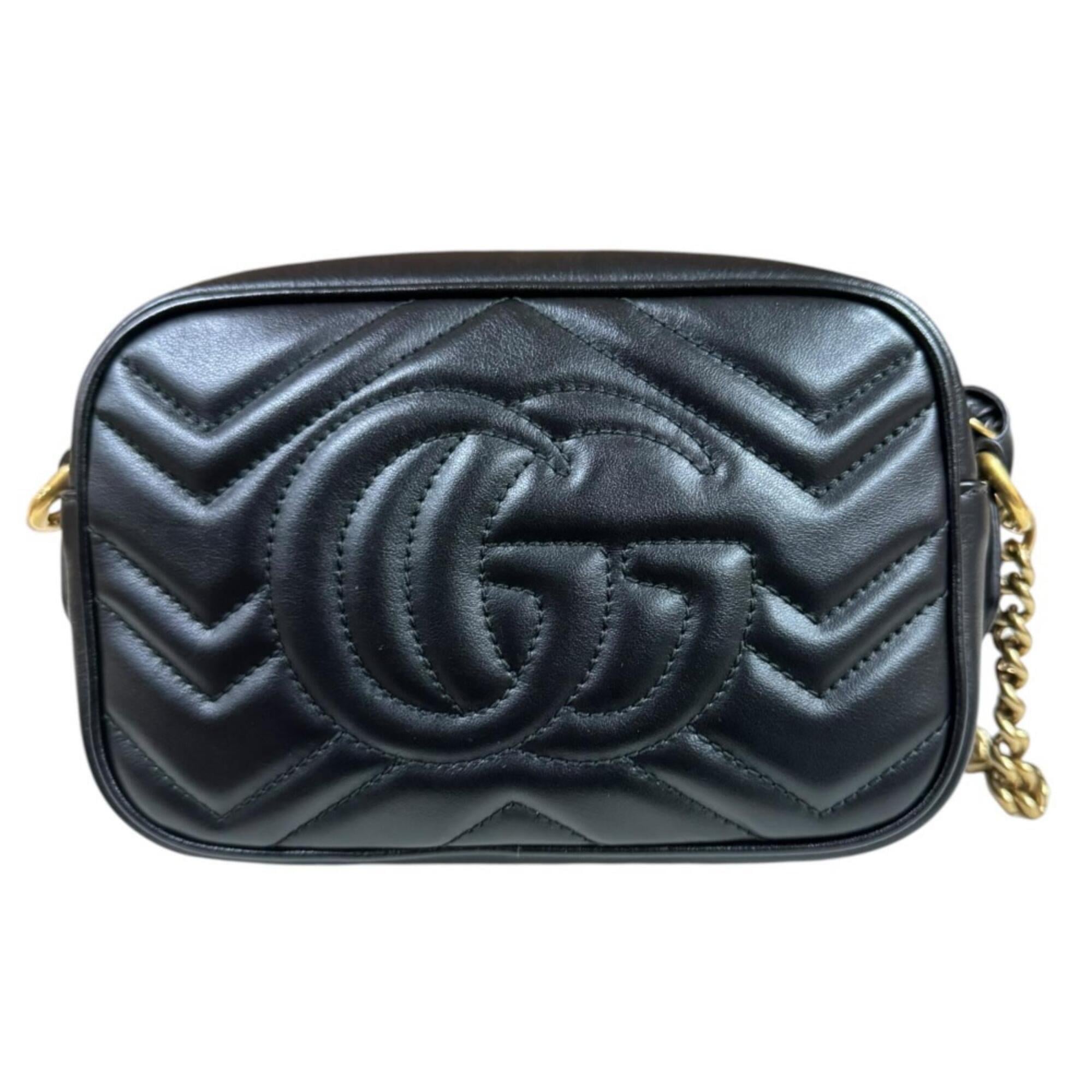 Gucci Black Leather Shoulder Bag (Pre-Owned)