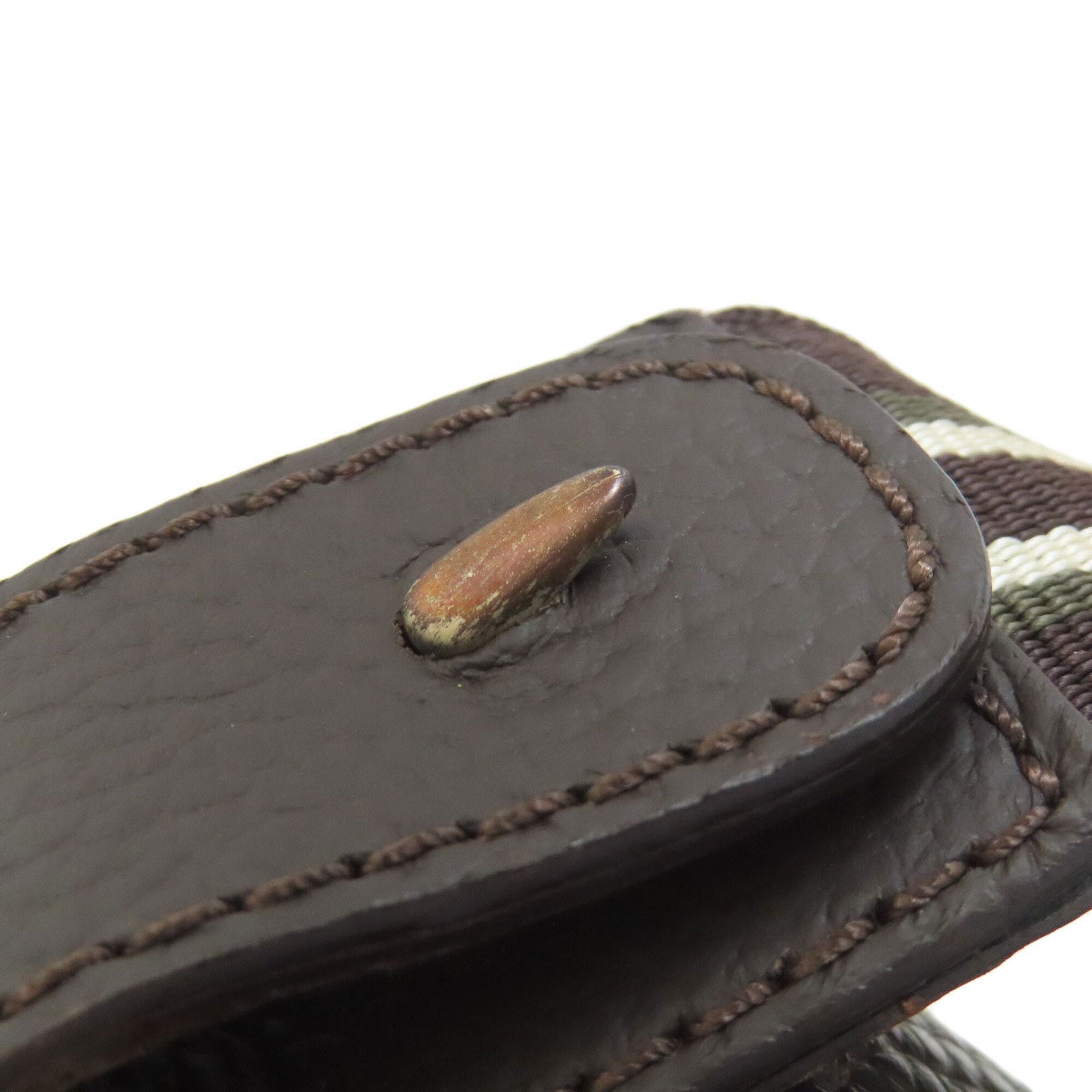 Dunhill Dark Brown Leather Shoulder Bag (Pre-Owned)