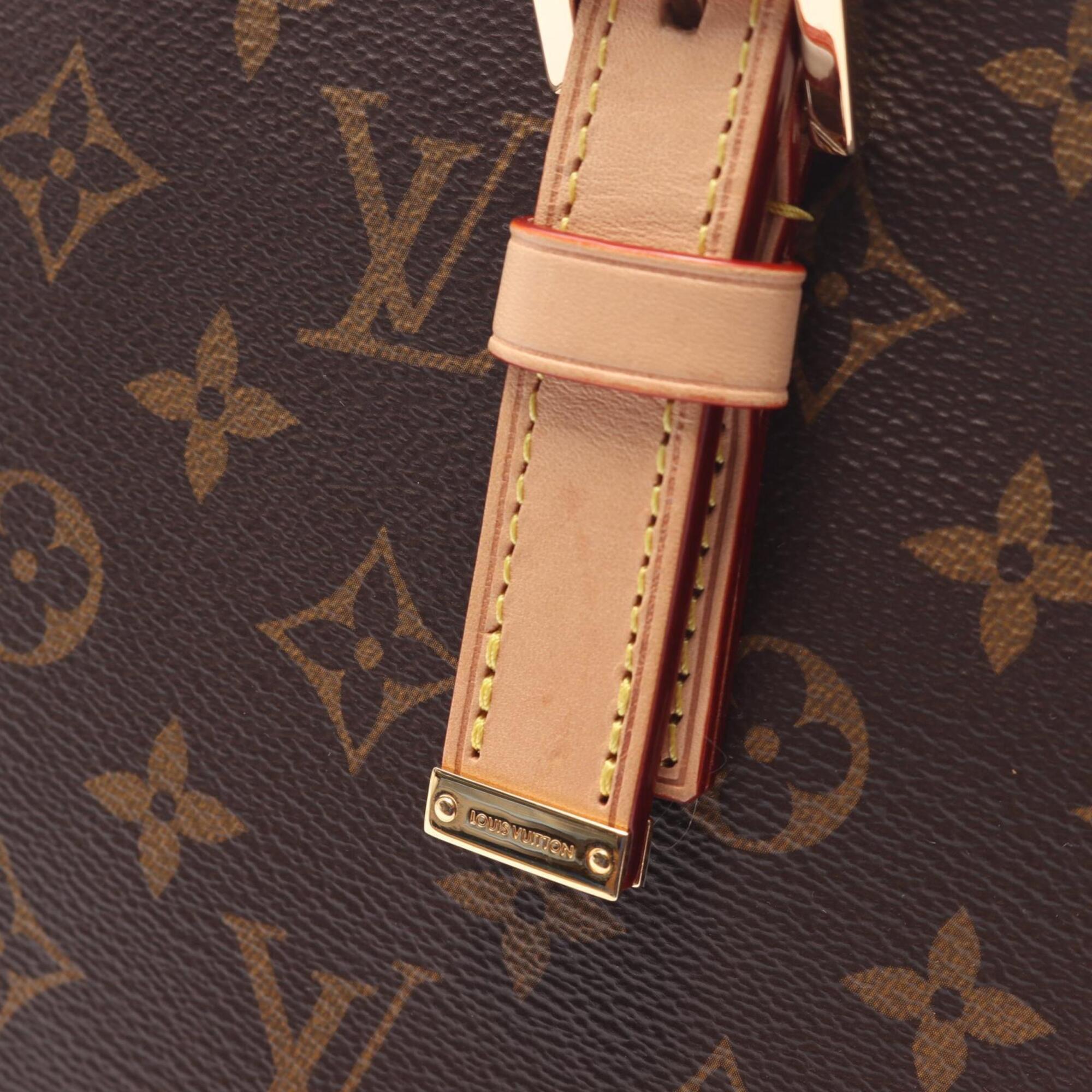 Louis Vuitton Brown Monogram Coated Canvas Handbag Tote Bag (Pre-Owned)