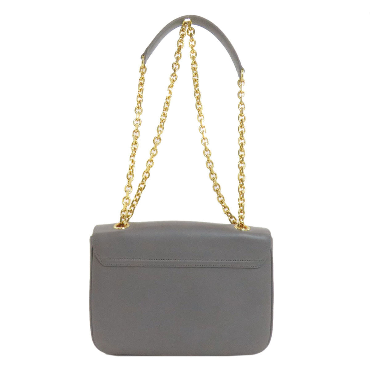 Celine Gray Leather Shoulder Bag (Pre-Owned)