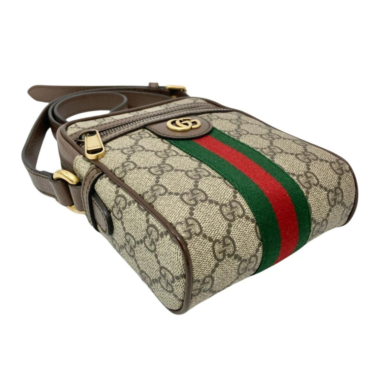 Gucci Ophidia Beige Gg Supreme Messenger Bag Shoulder Bag (Pre-Owned)