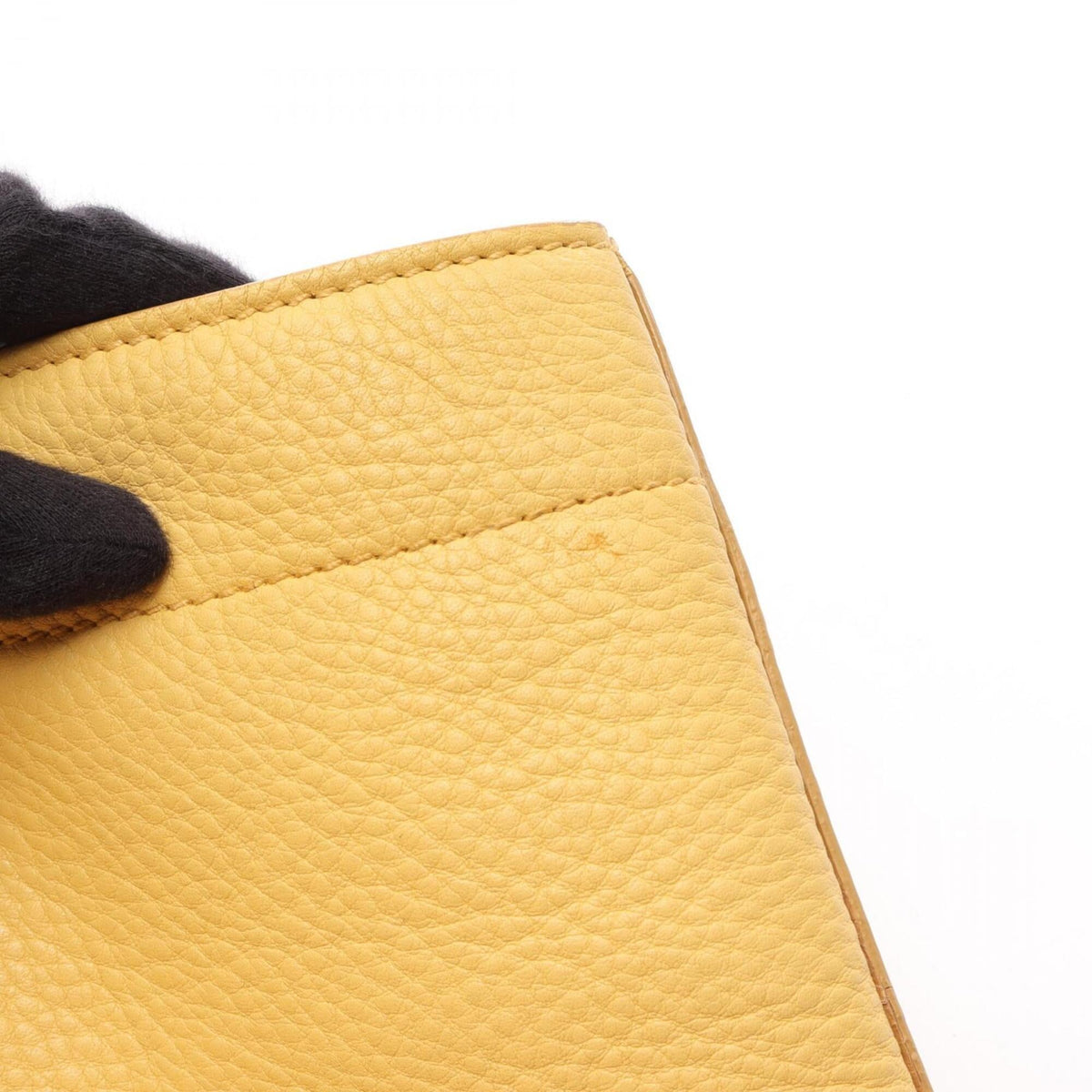 Miu Miu Yellow Leather Handbag Tote Bag (Pre-Owned)