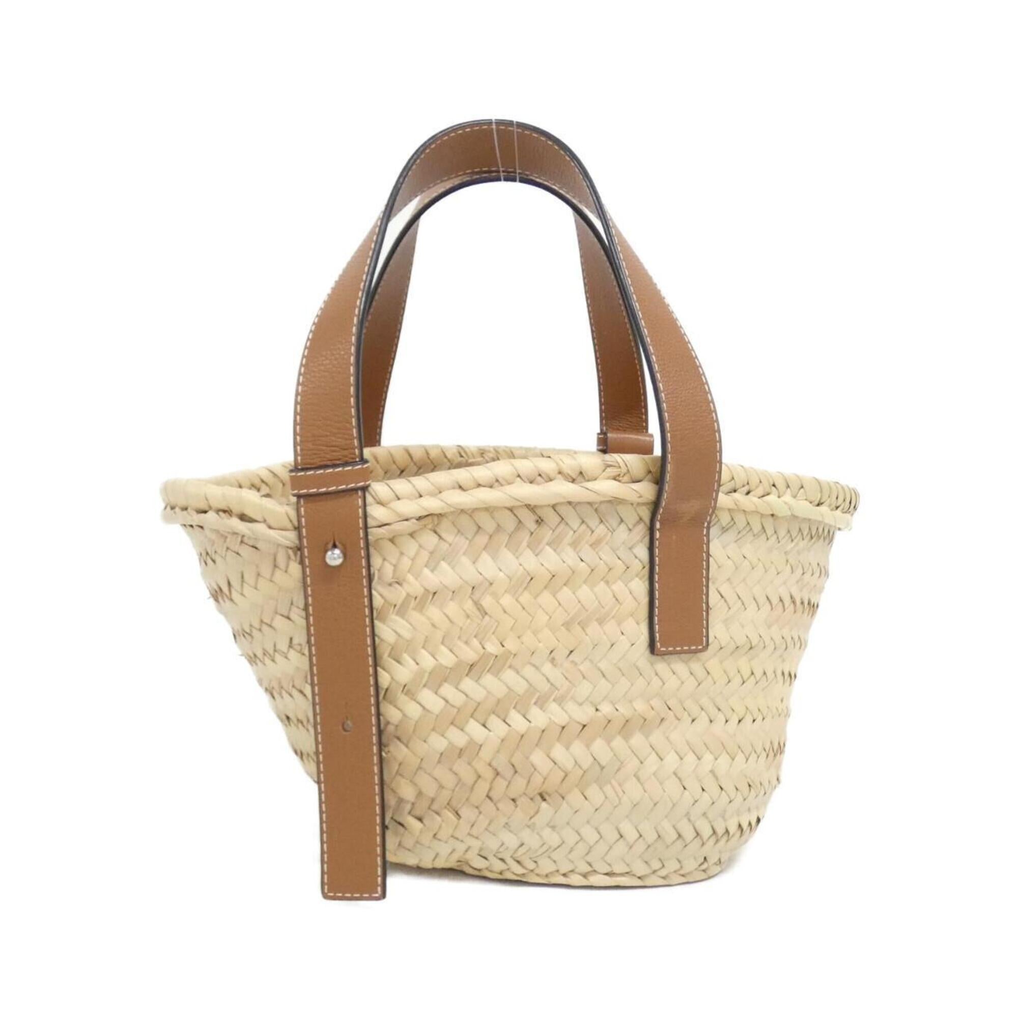 Loewe Beige Raffia Leather Handbag (Pre-Owned)