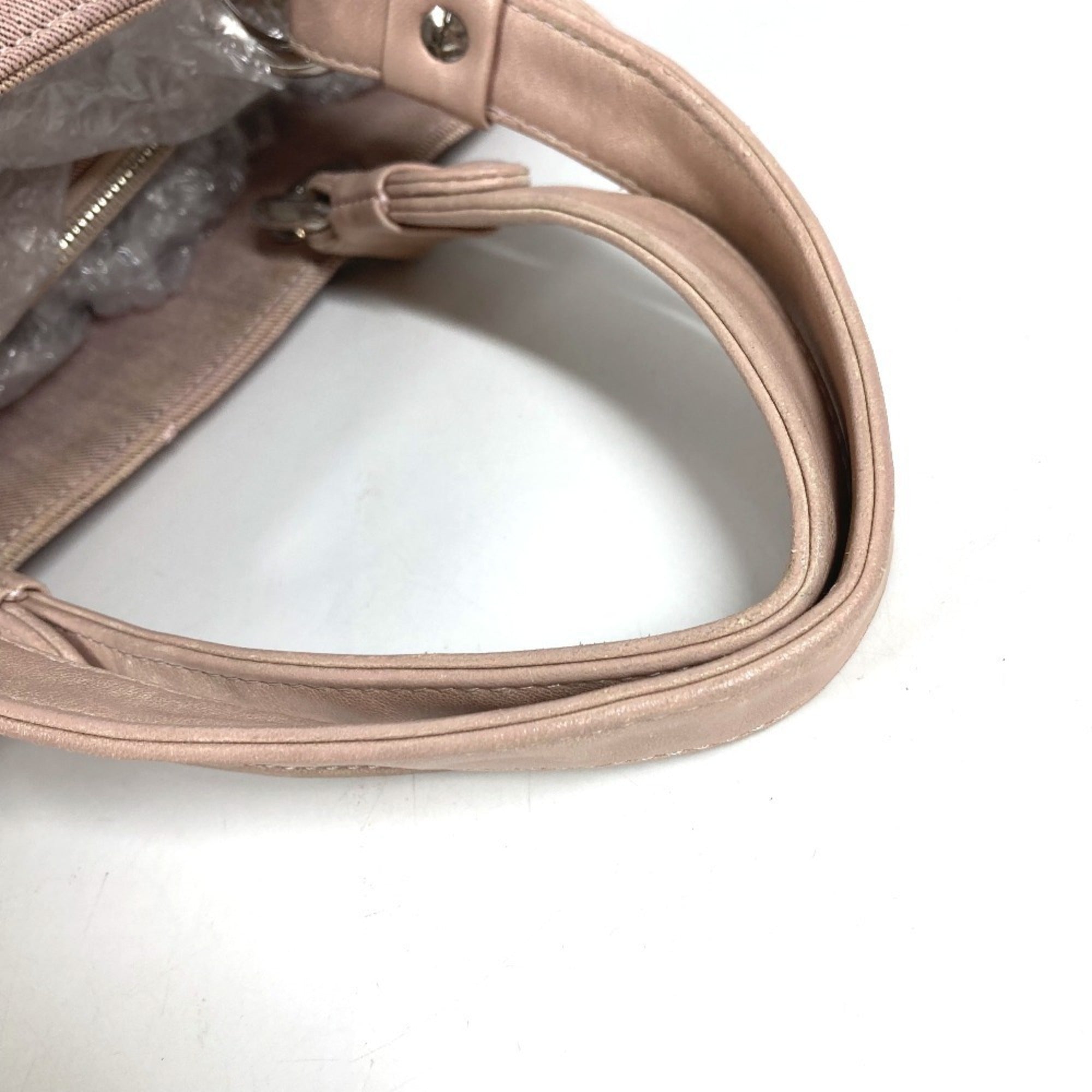 Chanel Pink Cotton Handbag Shoulder Bag (Pre-Owned)