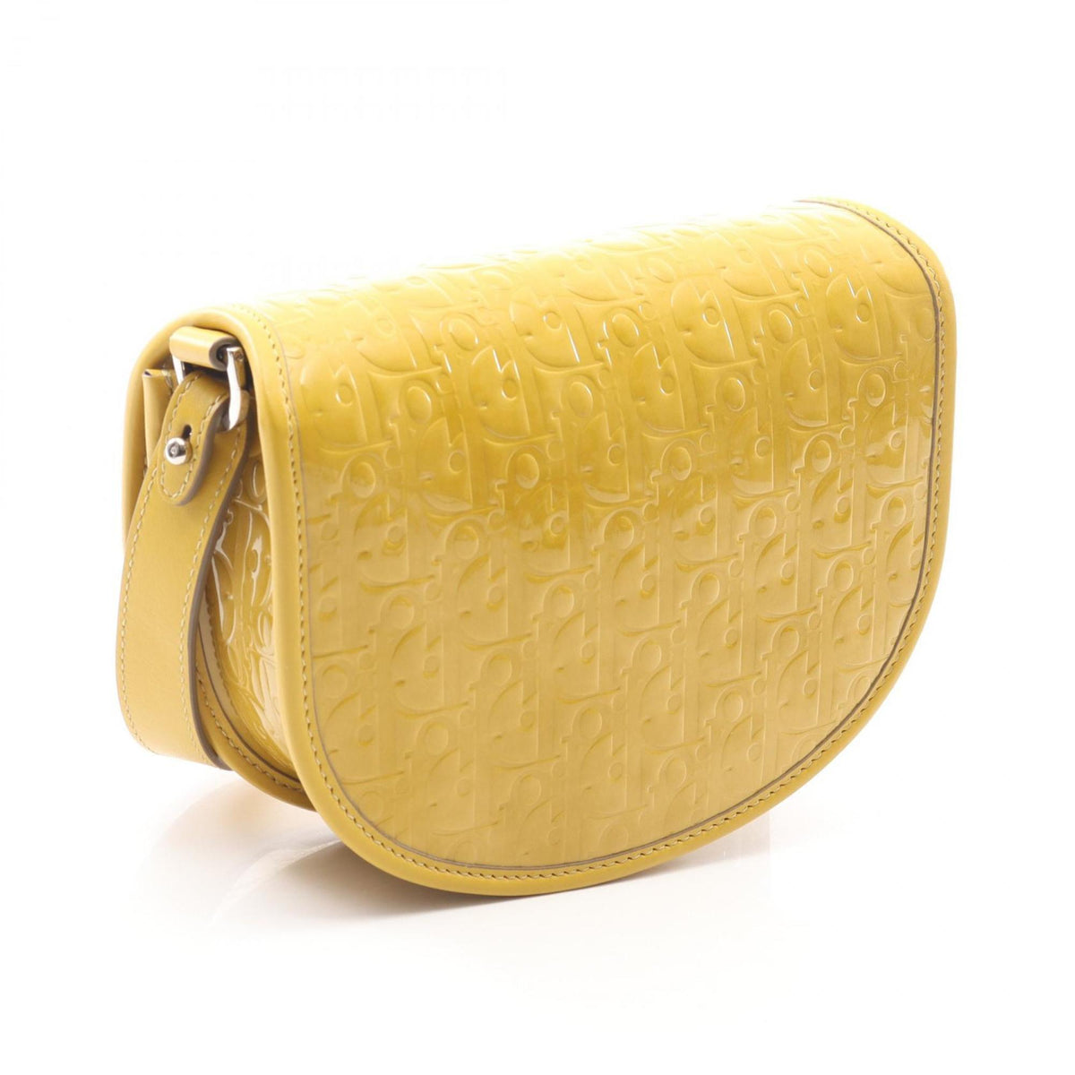 Christian Dior Yellow Patent Leather Shoulder Bag (Pre-Owned)