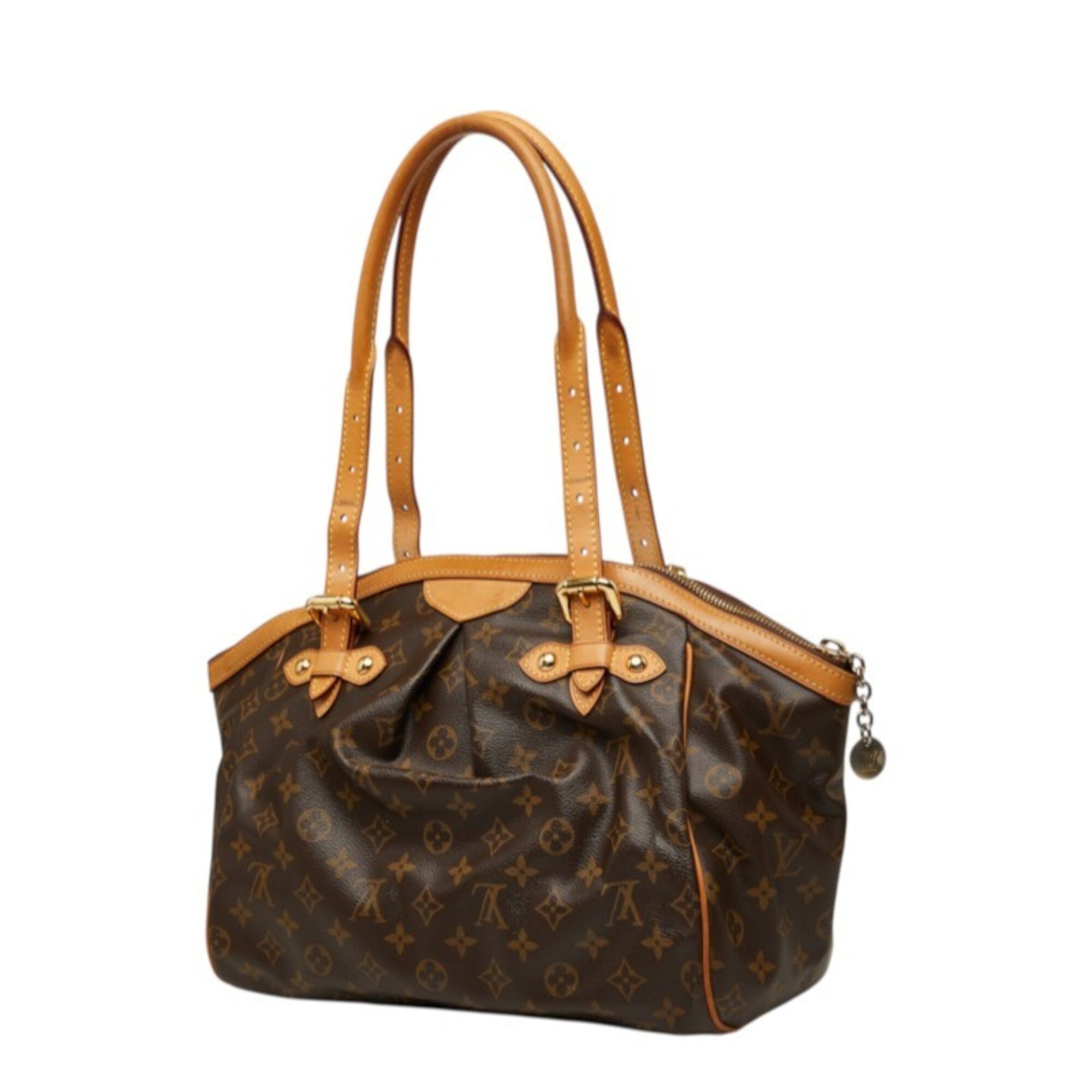 Louis Vuitton Brown Pvc Leather Handbag Shoulder Bag (Pre-Owned)