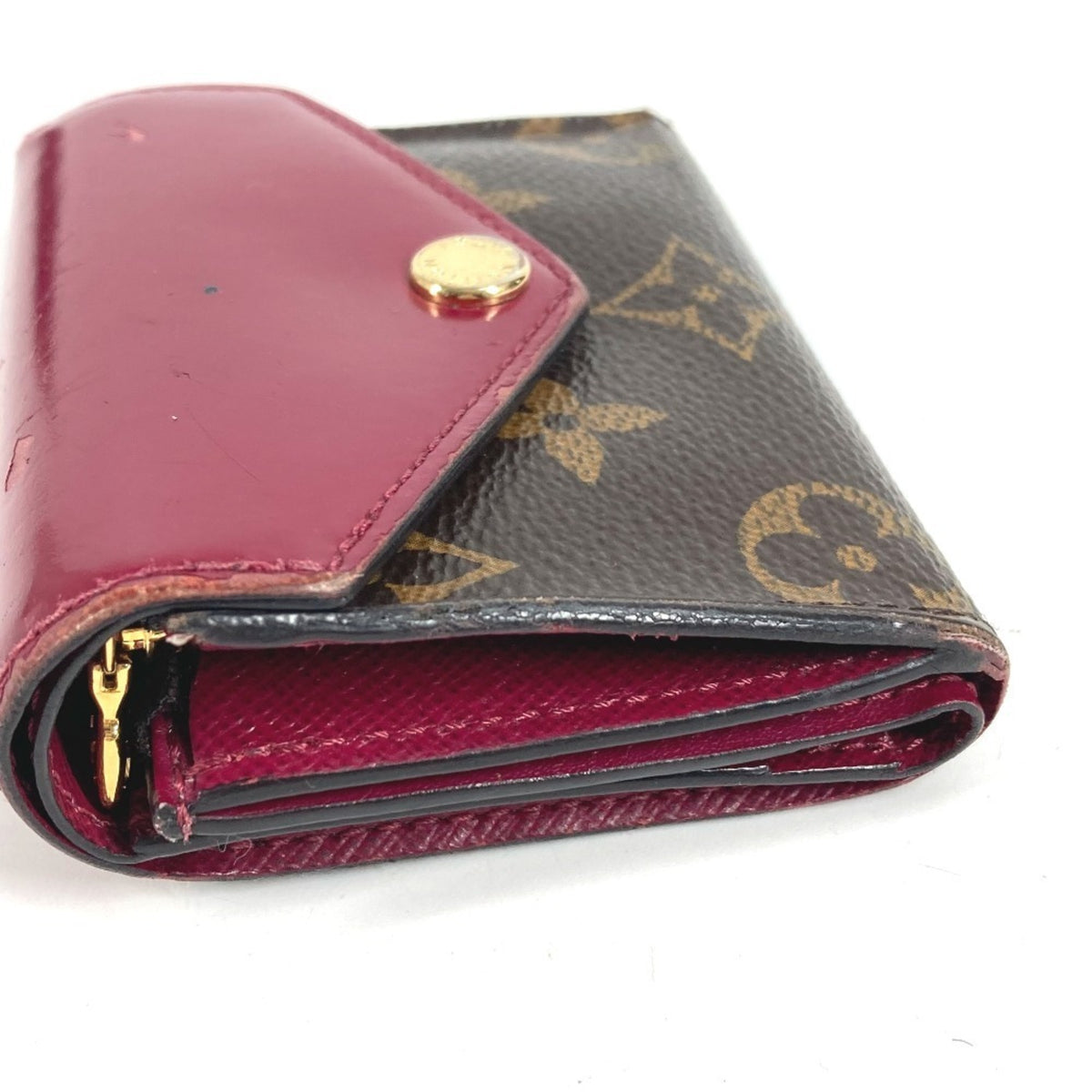 Louis Vuitton Brown Monogram Wallet (Tri-Fold) (Pre-Owned)