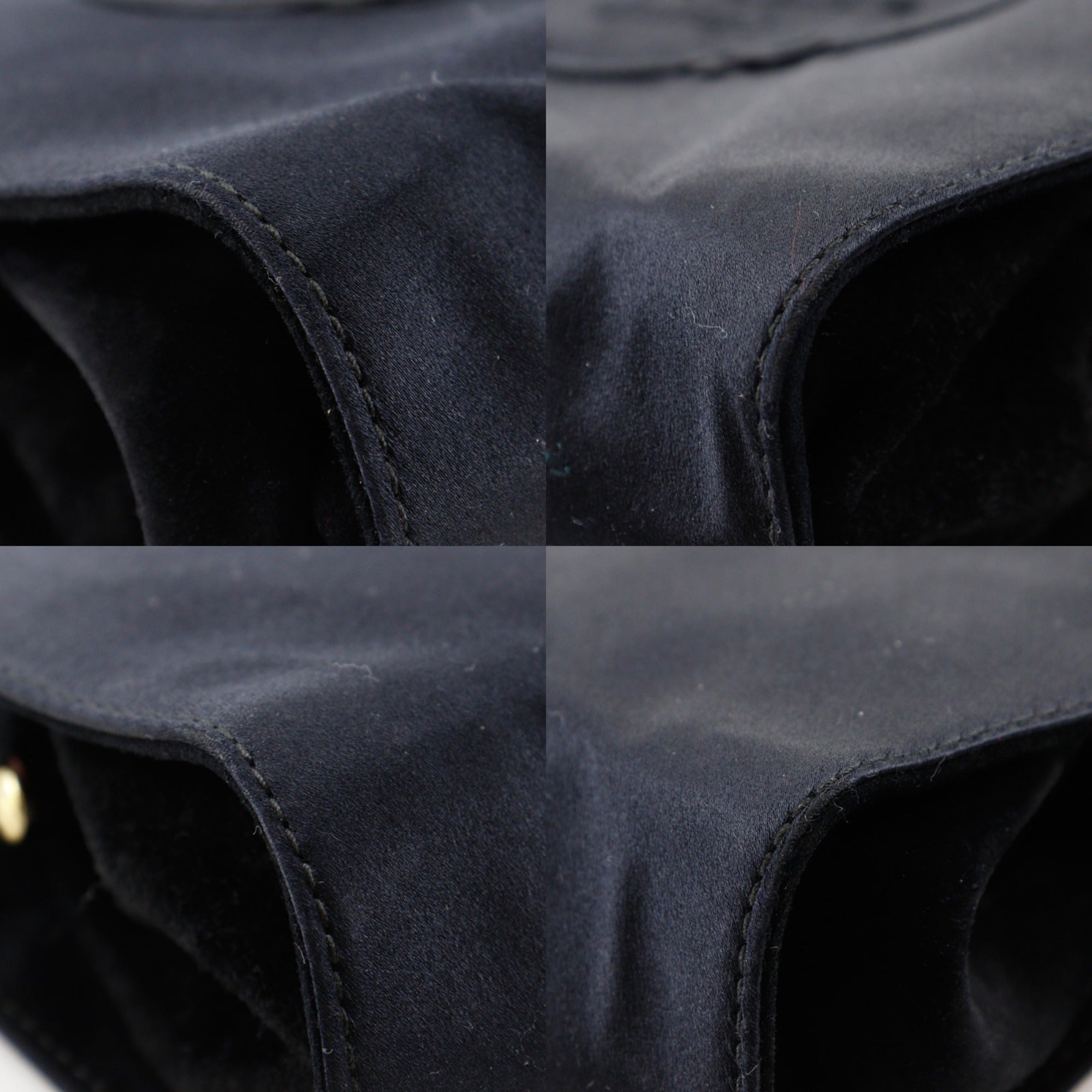 Prada Black Satin Shoulder Bag (Pre-Owned)