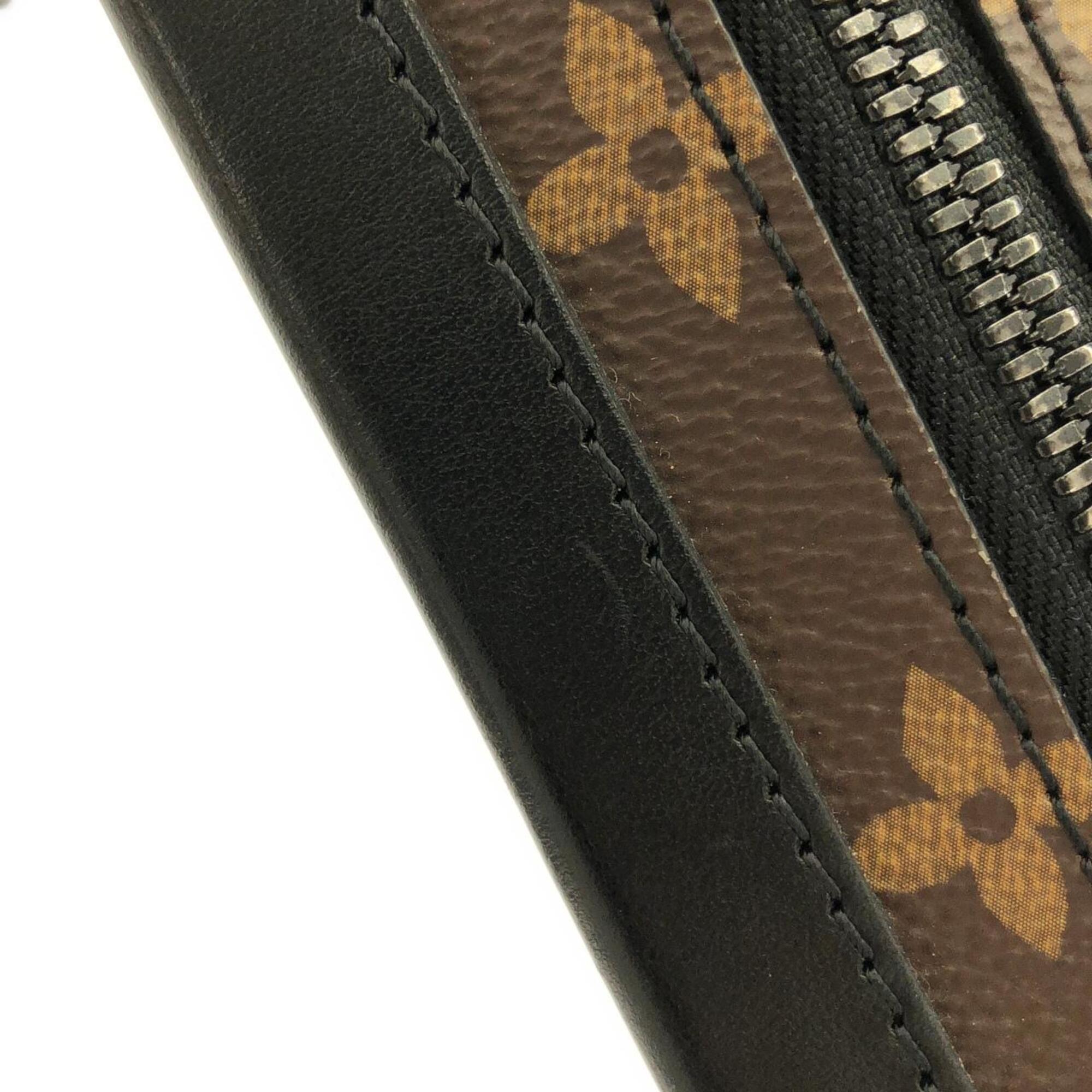 Louis Vuitton Black Marron Coated Canvas Shoulder Bag (Pre-Owned)