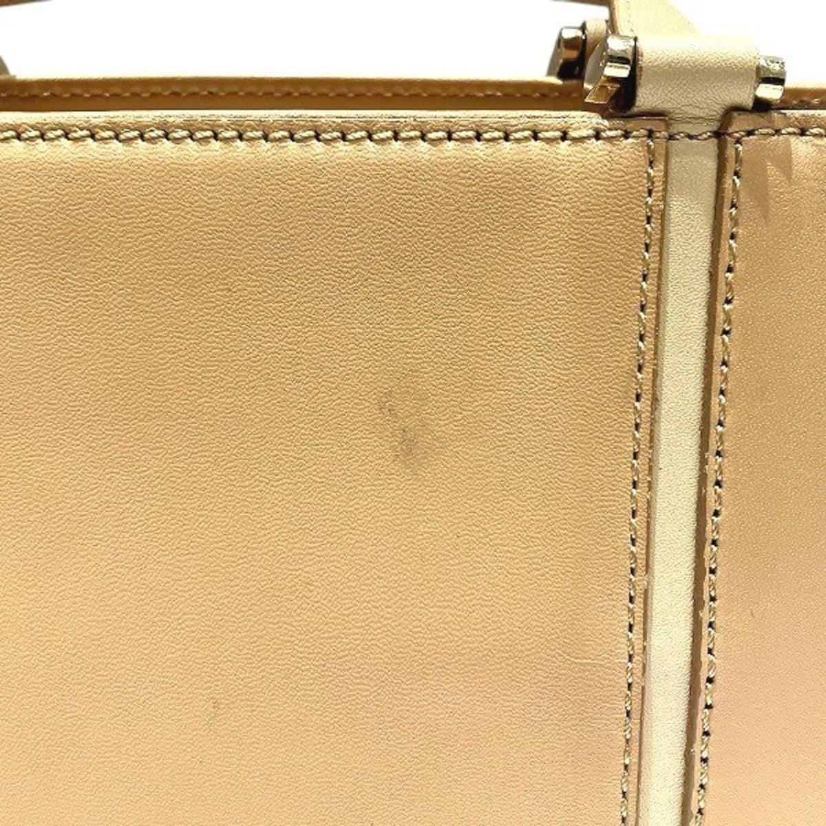 Burberry Beige Canvas Leather Handbag (Pre-Owned)